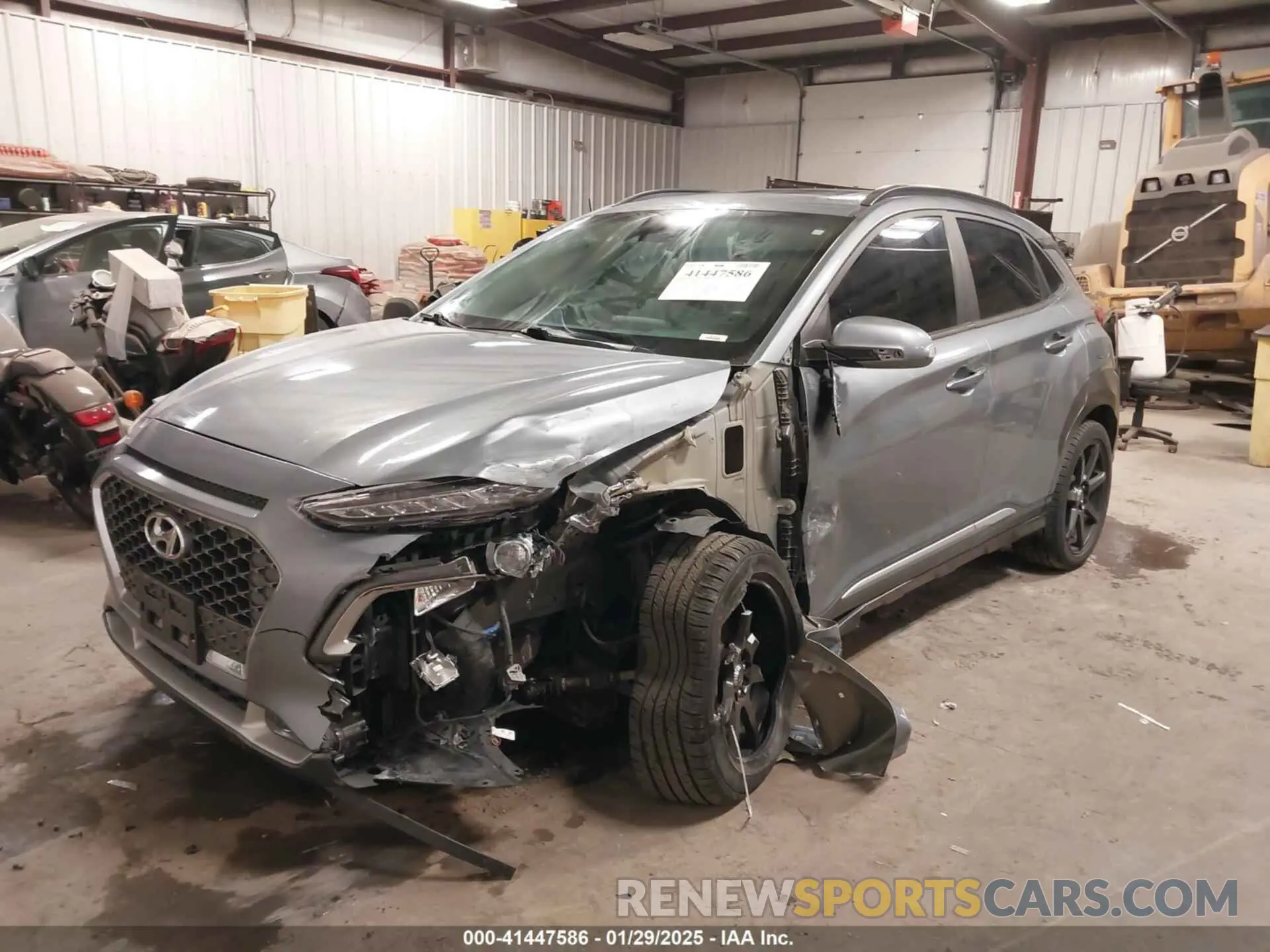 2 fotografías del automóvil dañado KM8K3CA51LU429491 HYUNDAI KONA 2020