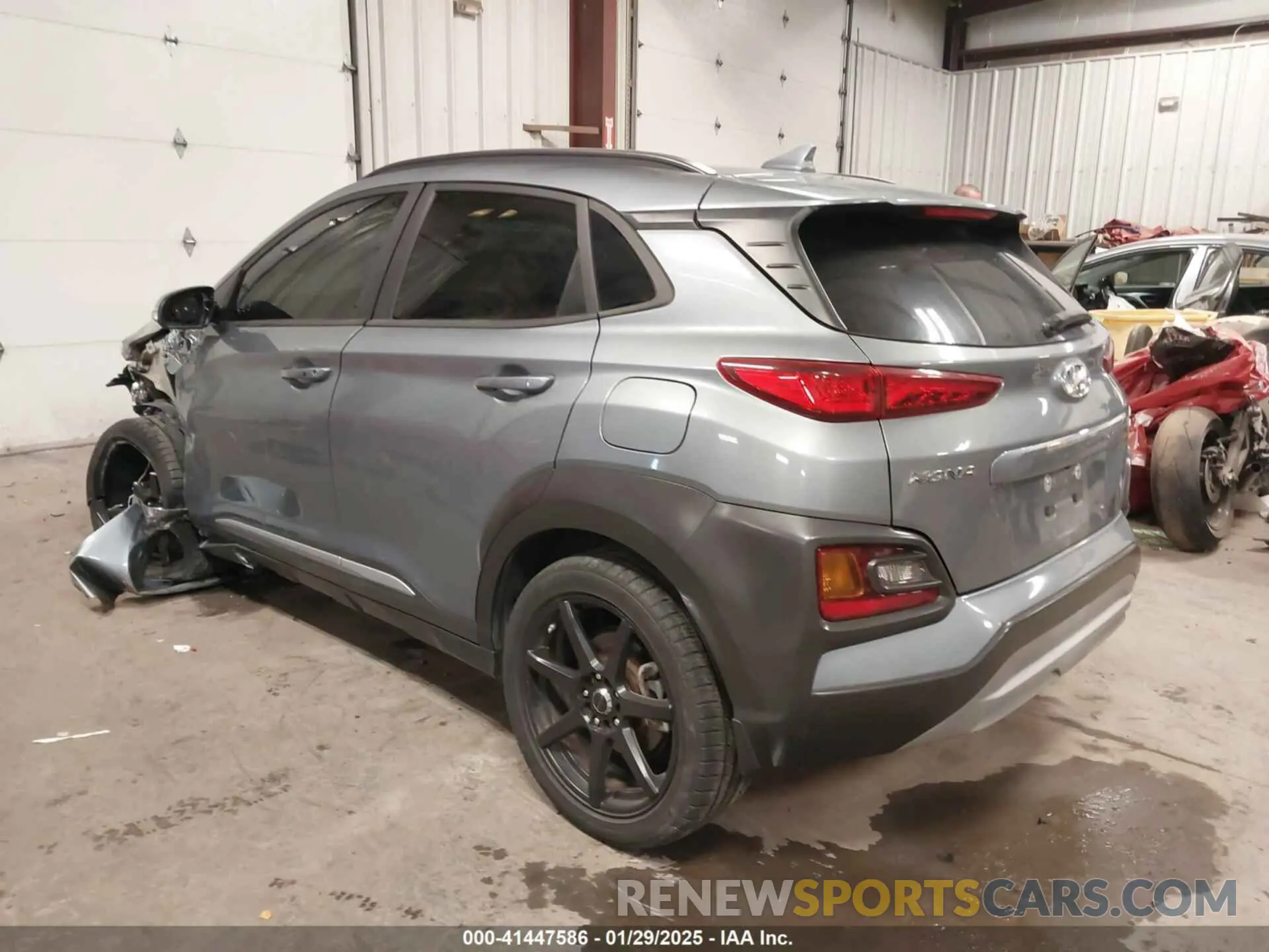 3 fotografías del automóvil dañado KM8K3CA51LU429491 HYUNDAI KONA 2020