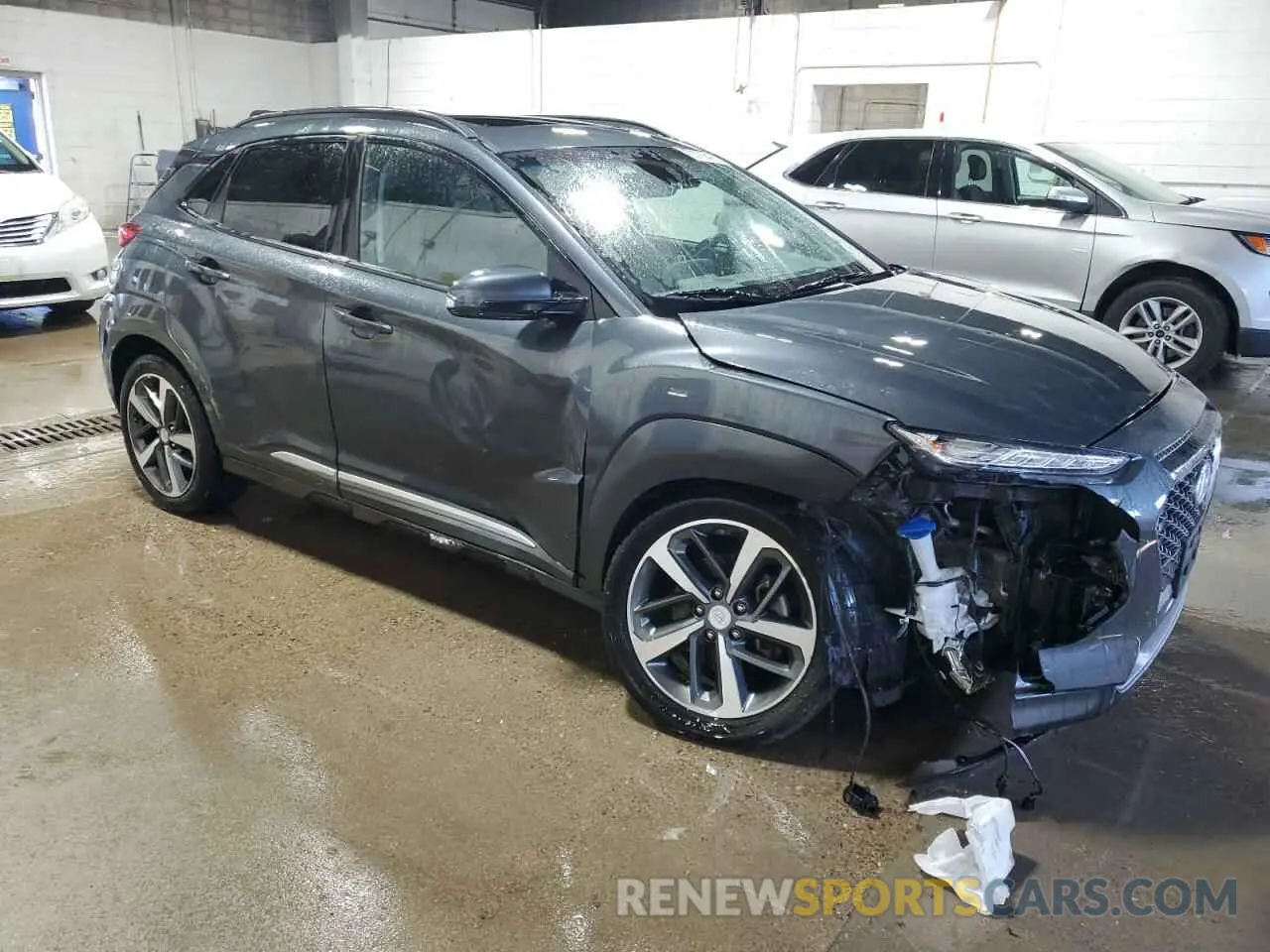 4 fotografías del automóvil dañado KM8K3CA52LU459888 HYUNDAI KONA 2020