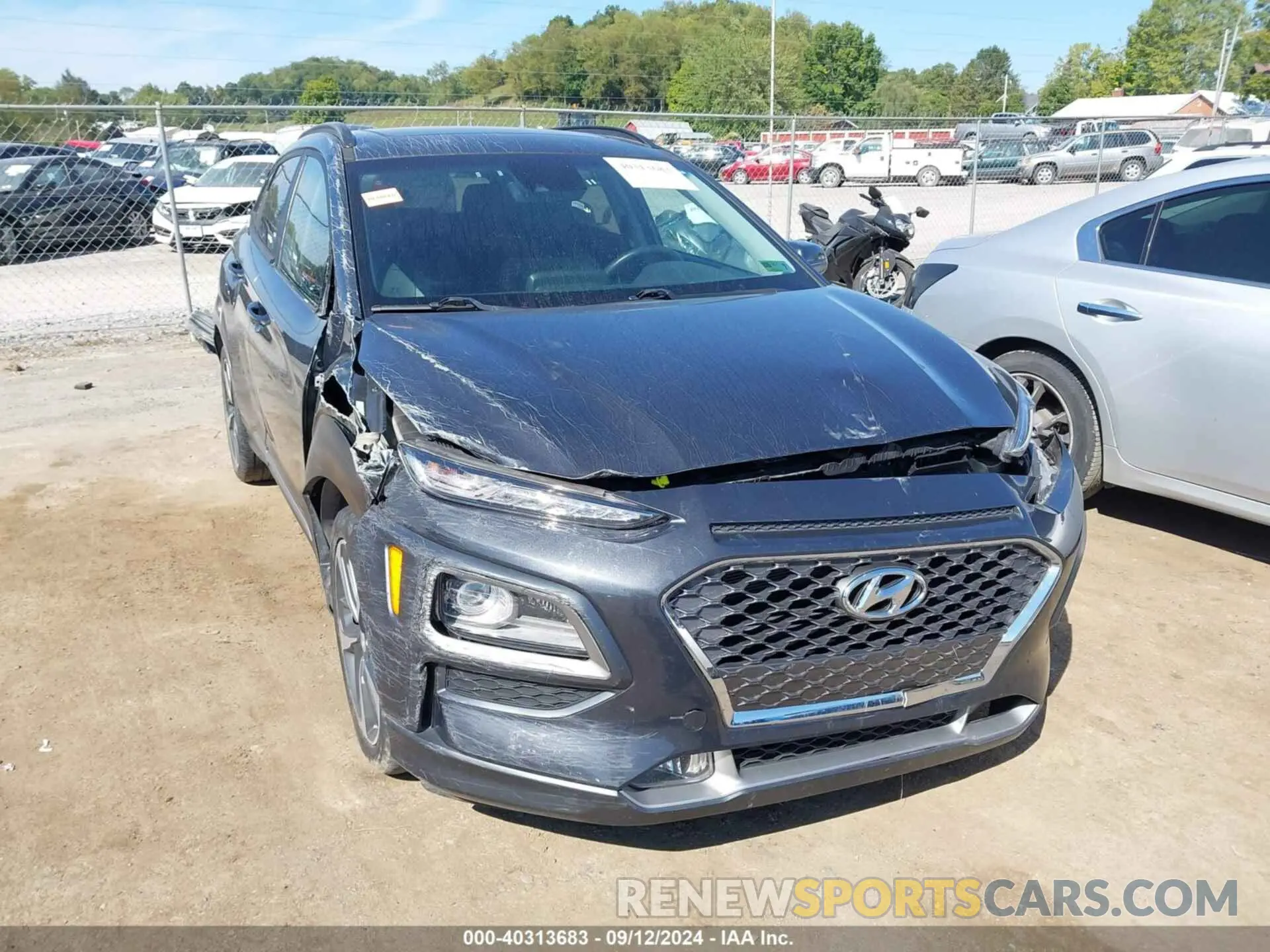 6 fotografías del automóvil dañado KM8K3CA52LU486346 HYUNDAI KONA 2020