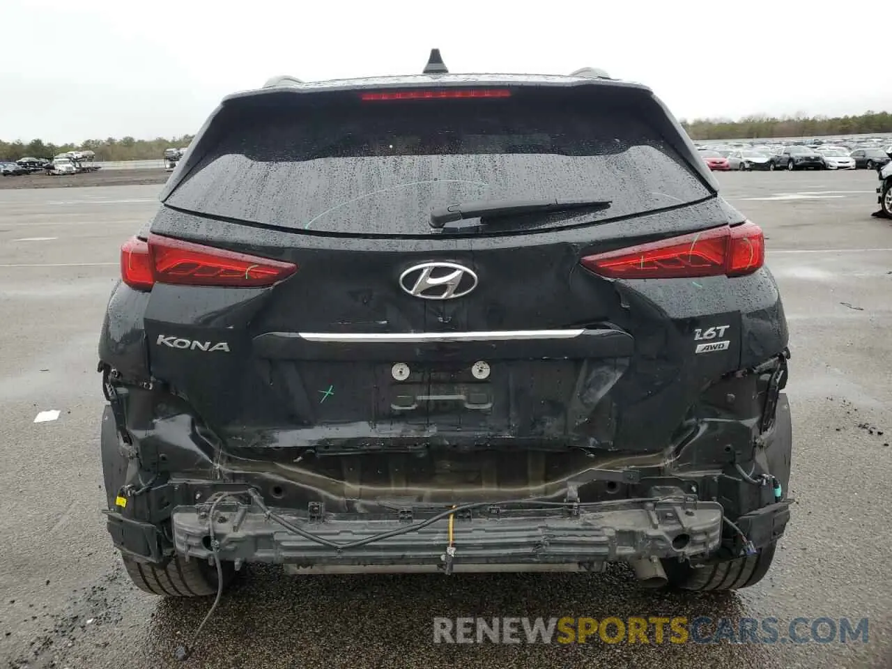 6 fotografías del automóvil dañado KM8K3CA53LU453243 HYUNDAI KONA 2020