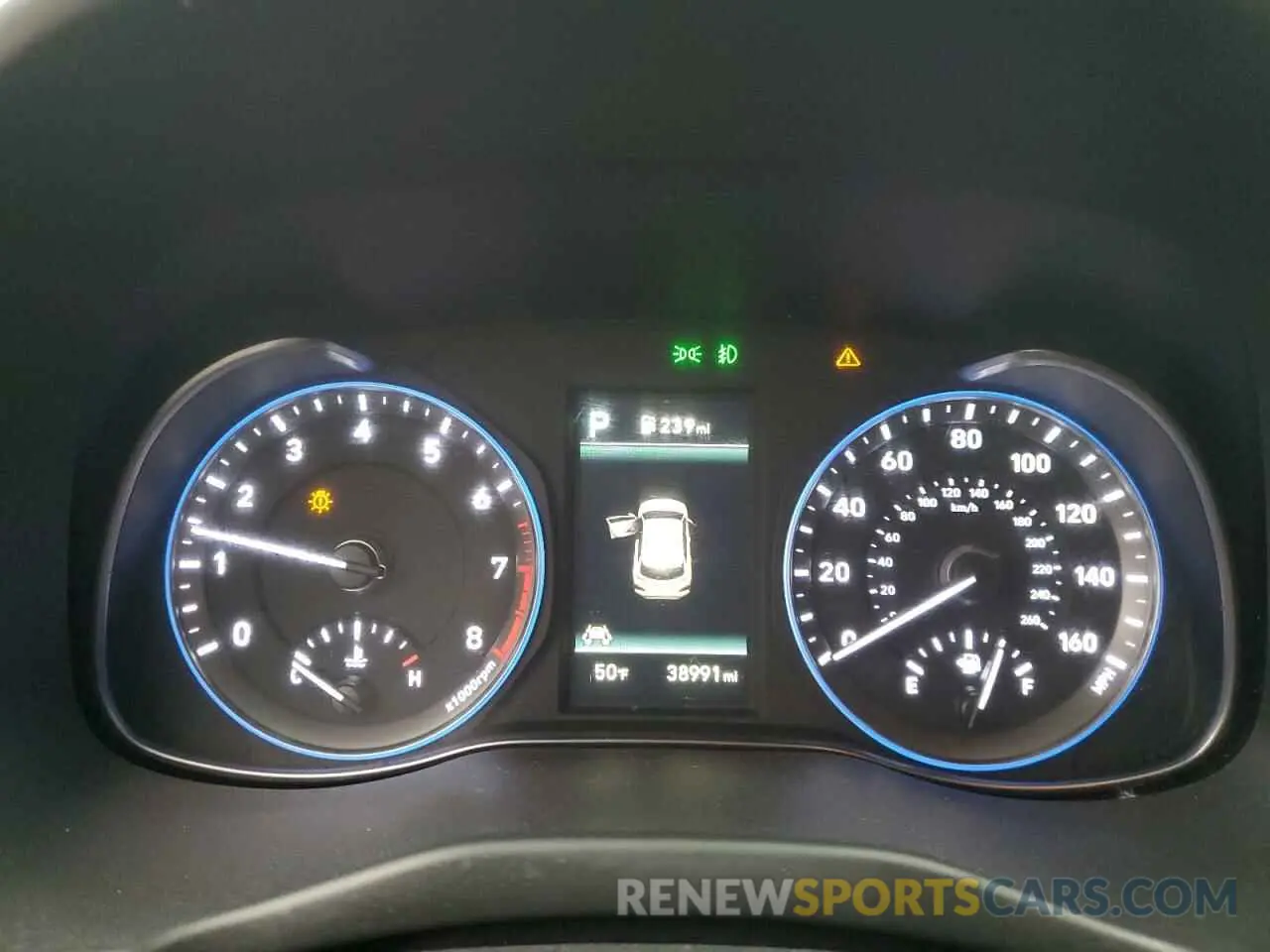 9 fotografías del automóvil dañado KM8K3CA53LU453243 HYUNDAI KONA 2020