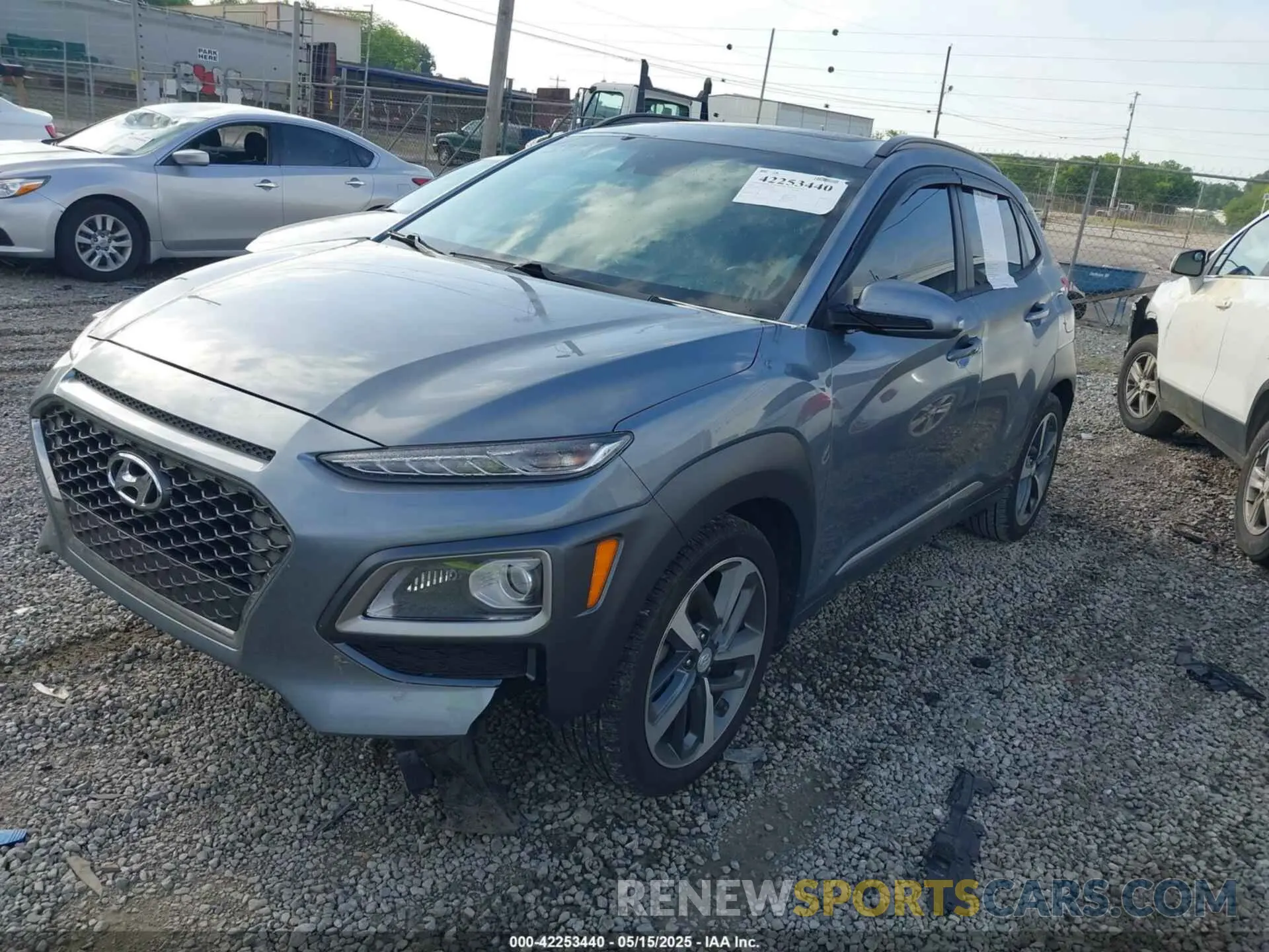 2 fotografías del automóvil dañado KM8K53A55LU453223 HYUNDAI KONA 2020