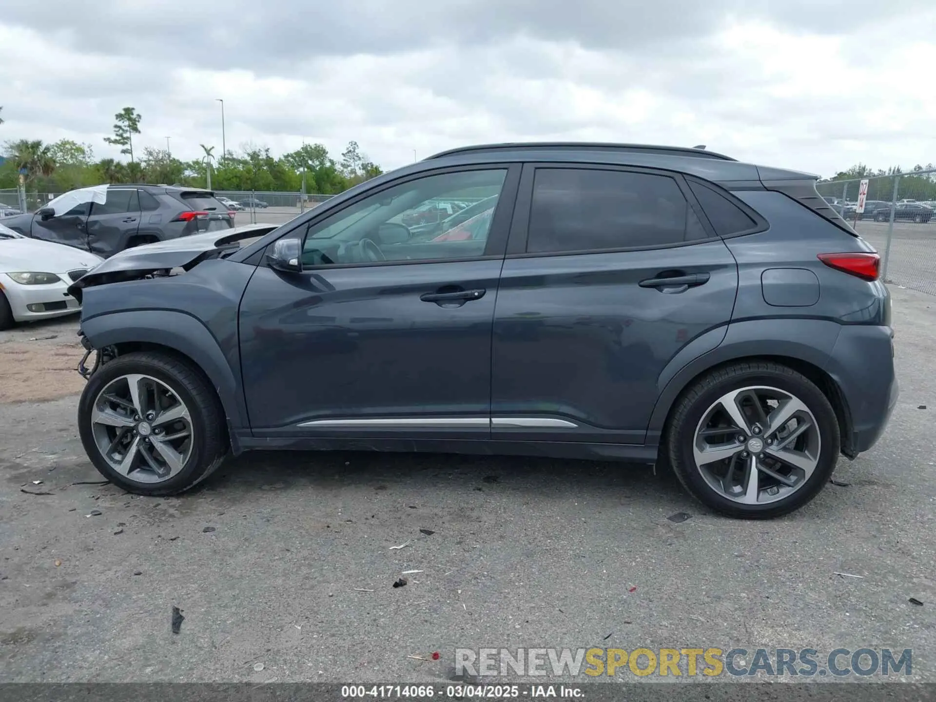 15 fotografías del automóvil dañado KM8K53A55LU549563 HYUNDAI KONA 2020