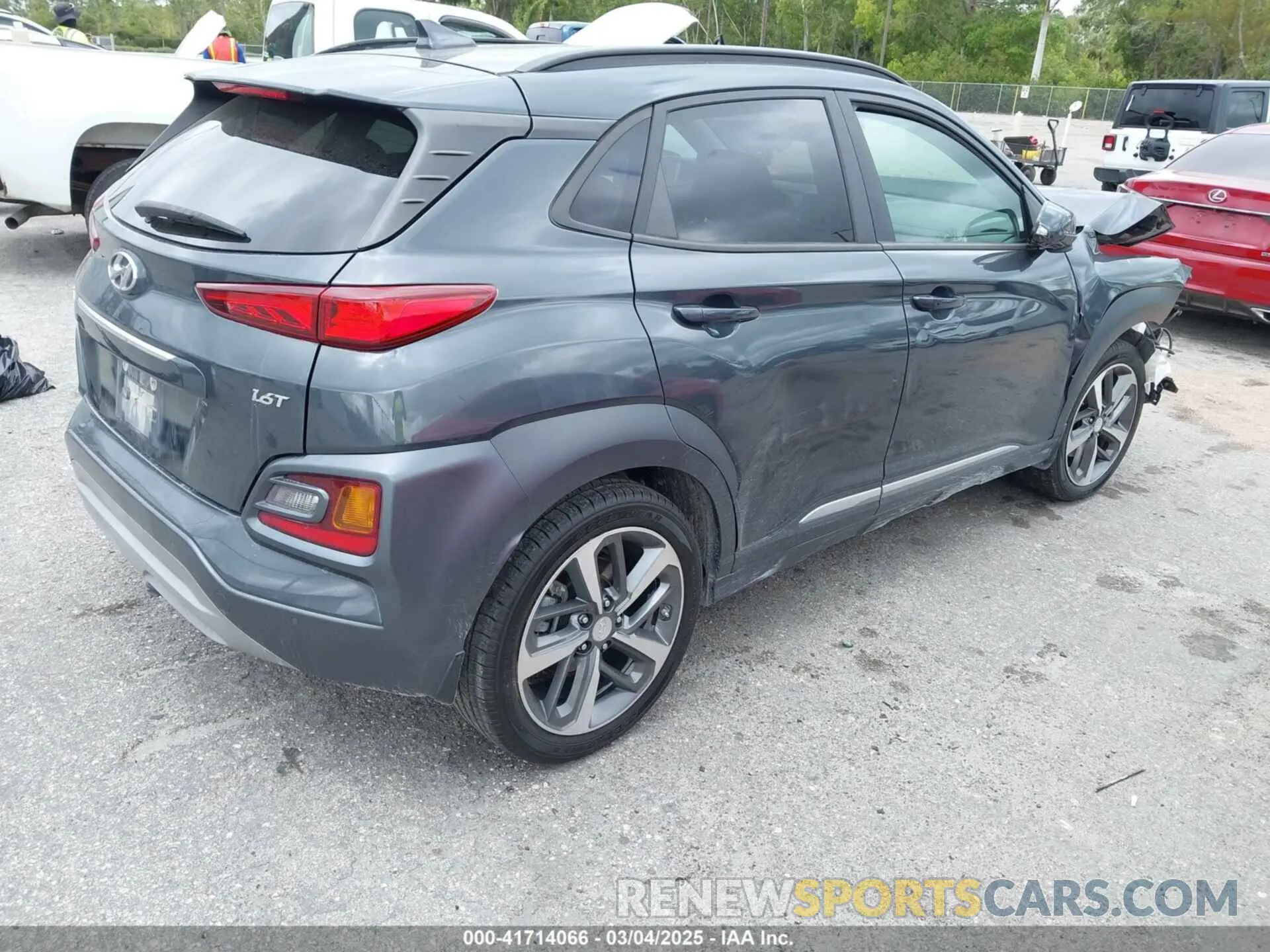 4 fotografías del automóvil dañado KM8K53A55LU549563 HYUNDAI KONA 2020