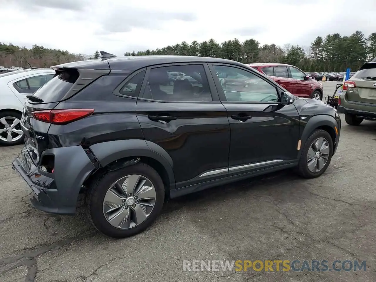 3 fotografías del automóvil dañado KM8K53AG2LU073001 HYUNDAI KONA 2020
