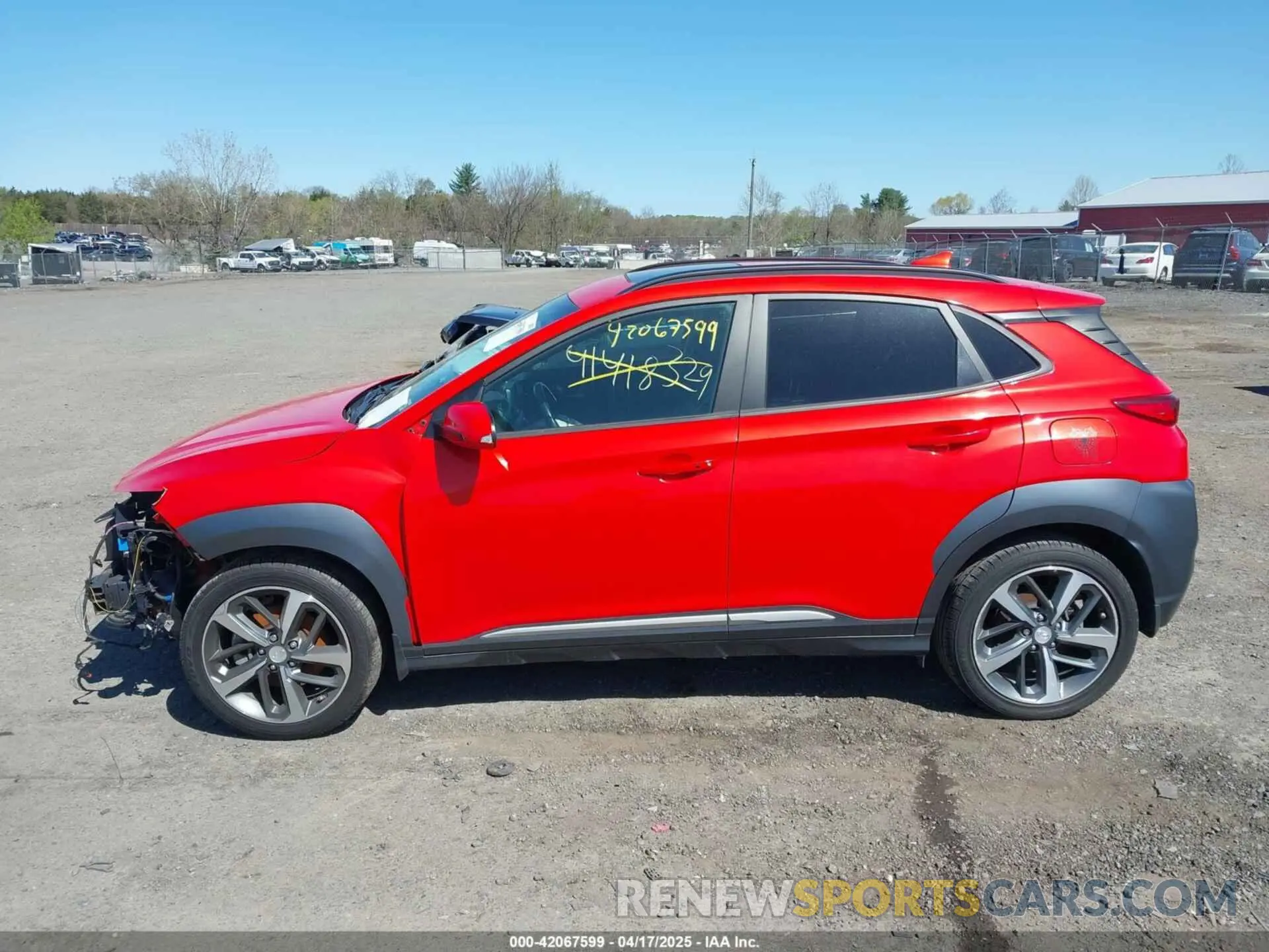 15 fotografías del automóvil dañado KM8K5CA51LU539807 HYUNDAI KONA 2020