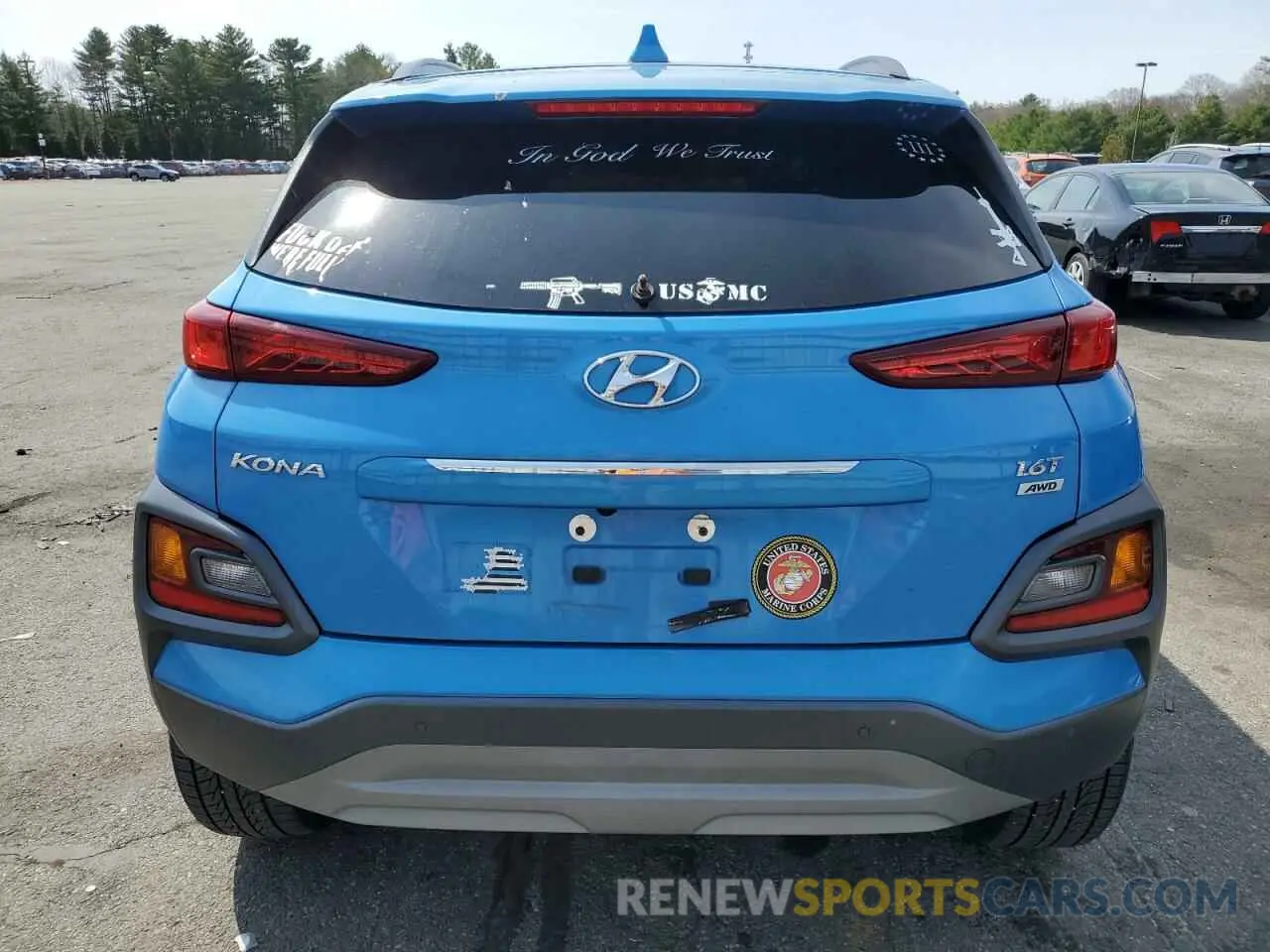 6 fotografías del automóvil dañado KM8K5CA53LU529456 HYUNDAI KONA 2020