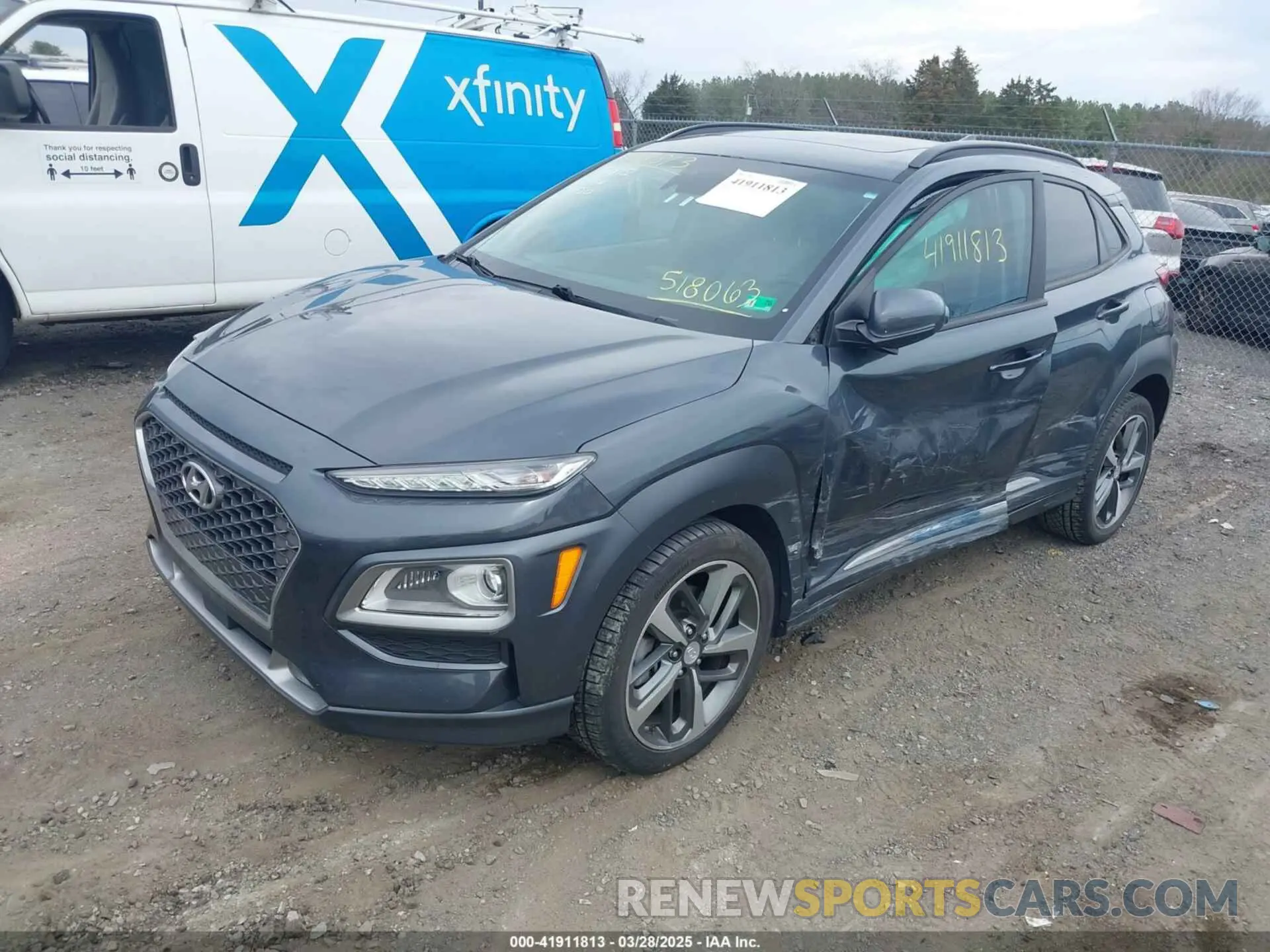 2 fotografías del automóvil dañado KM8K5CA56LU518063 HYUNDAI KONA 2020