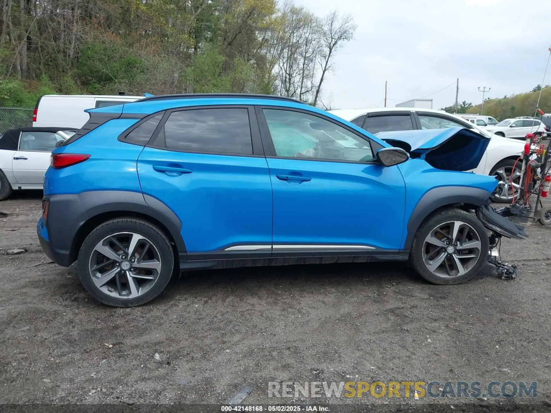 12 fotografías del automóvil dañado KM8K5CA57LU495375 HYUNDAI KONA 2020