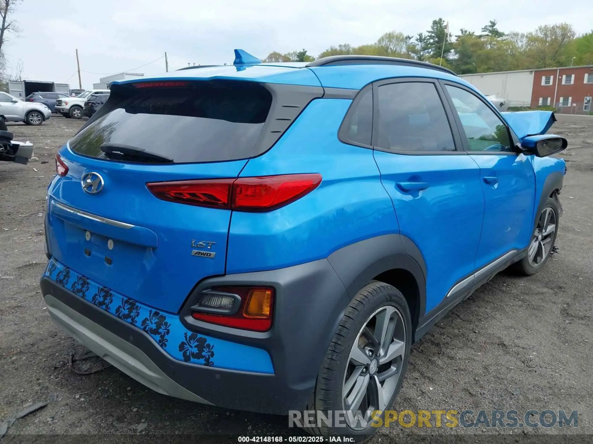 4 fotografías del automóvil dañado KM8K5CA57LU495375 HYUNDAI KONA 2020