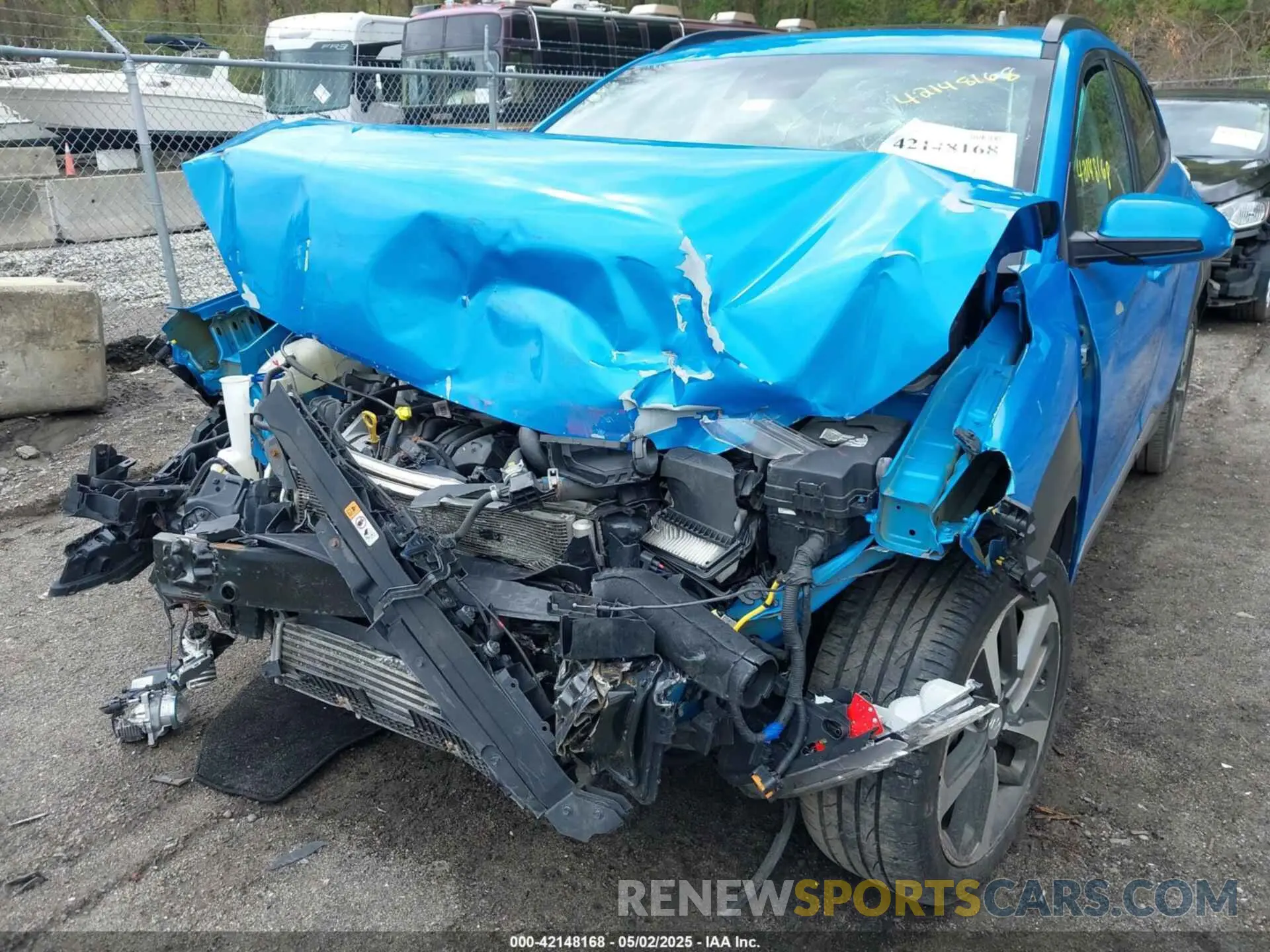 6 fotografías del automóvil dañado KM8K5CA57LU495375 HYUNDAI KONA 2020