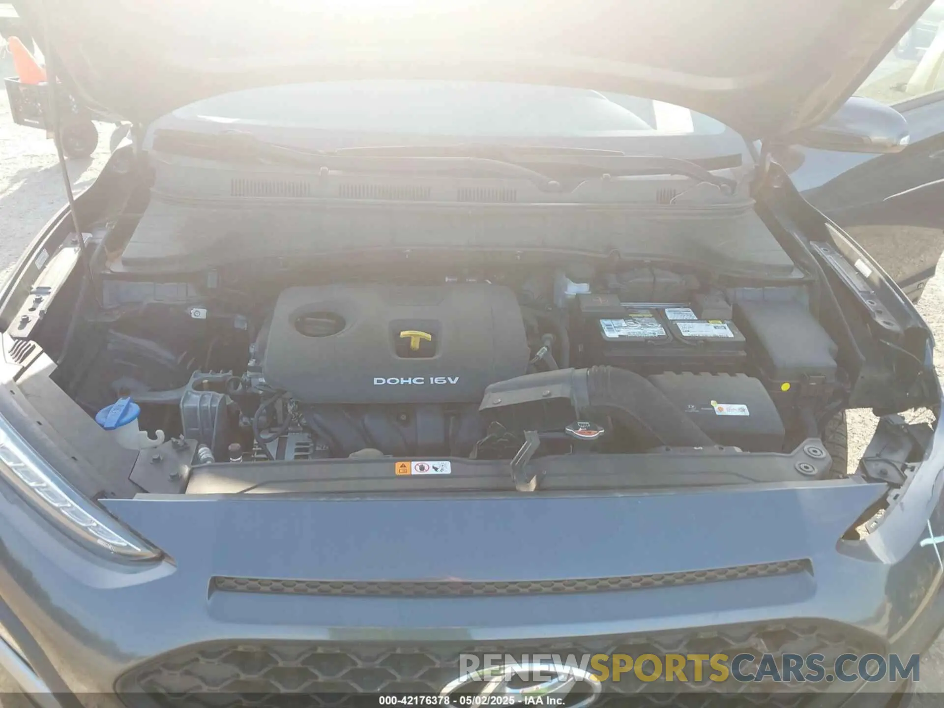 10 fotografías del automóvil dañado KM8K62AA4LU446610 HYUNDAI KONA 2020