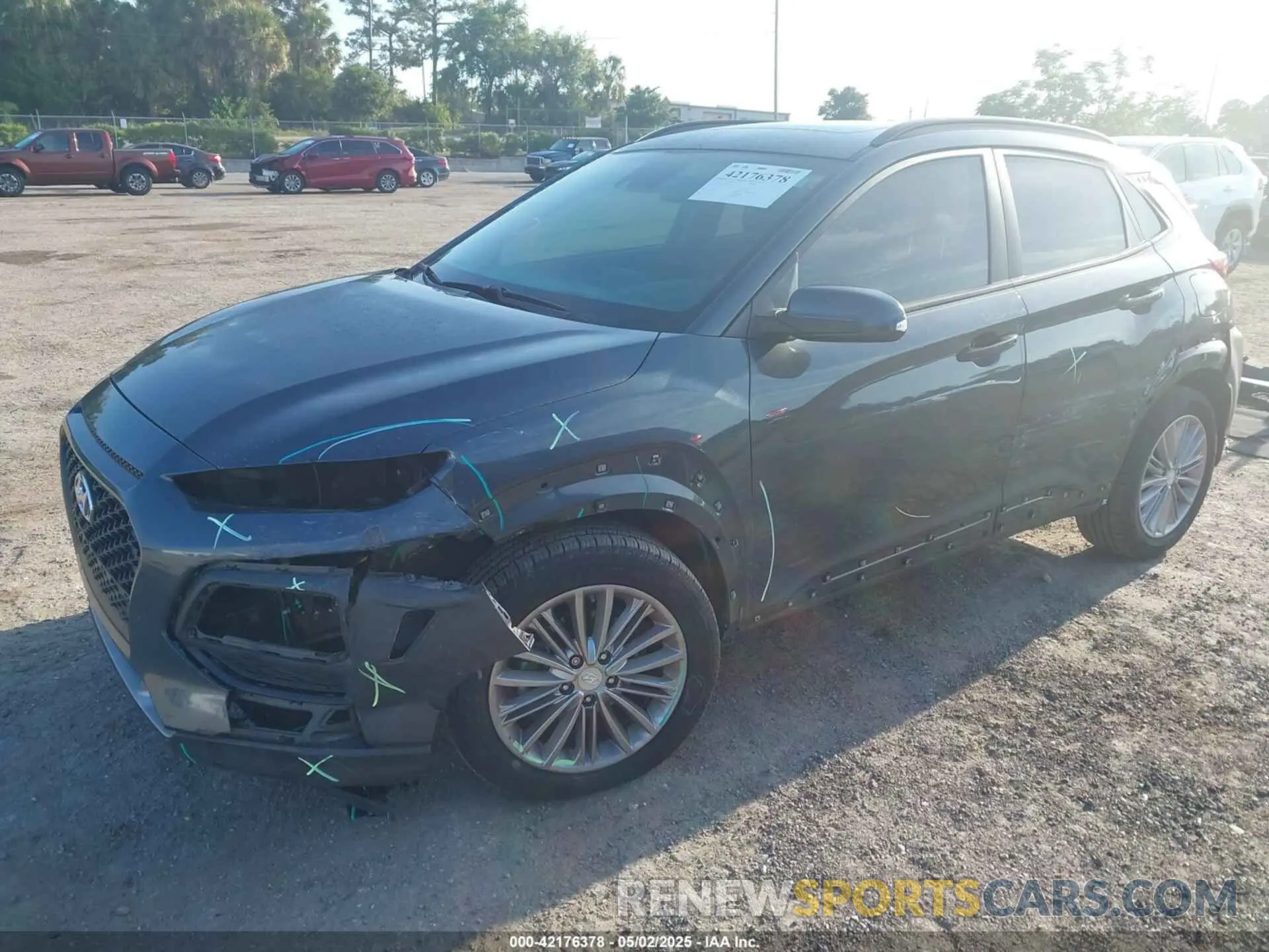 2 fotografías del automóvil dañado KM8K62AA4LU446610 HYUNDAI KONA 2020