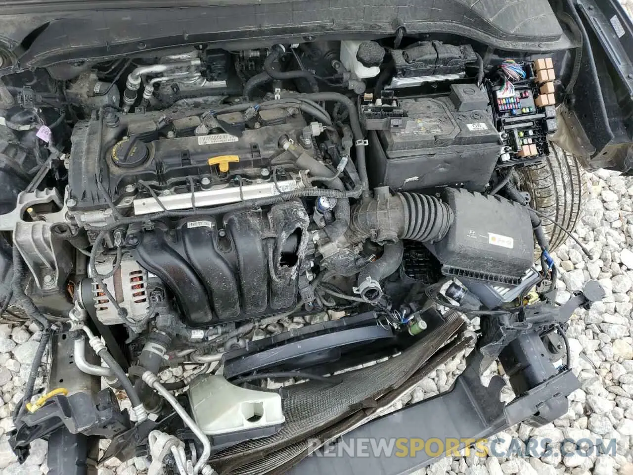 12 fotografías del automóvil dañado KM8K6CAA2LU546887 HYUNDAI KONA 2020