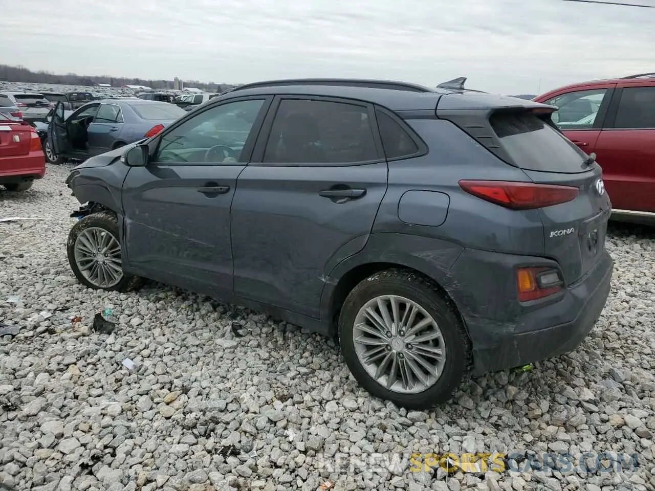 2 fotografías del automóvil dañado KM8K6CAA2LU546887 HYUNDAI KONA 2020