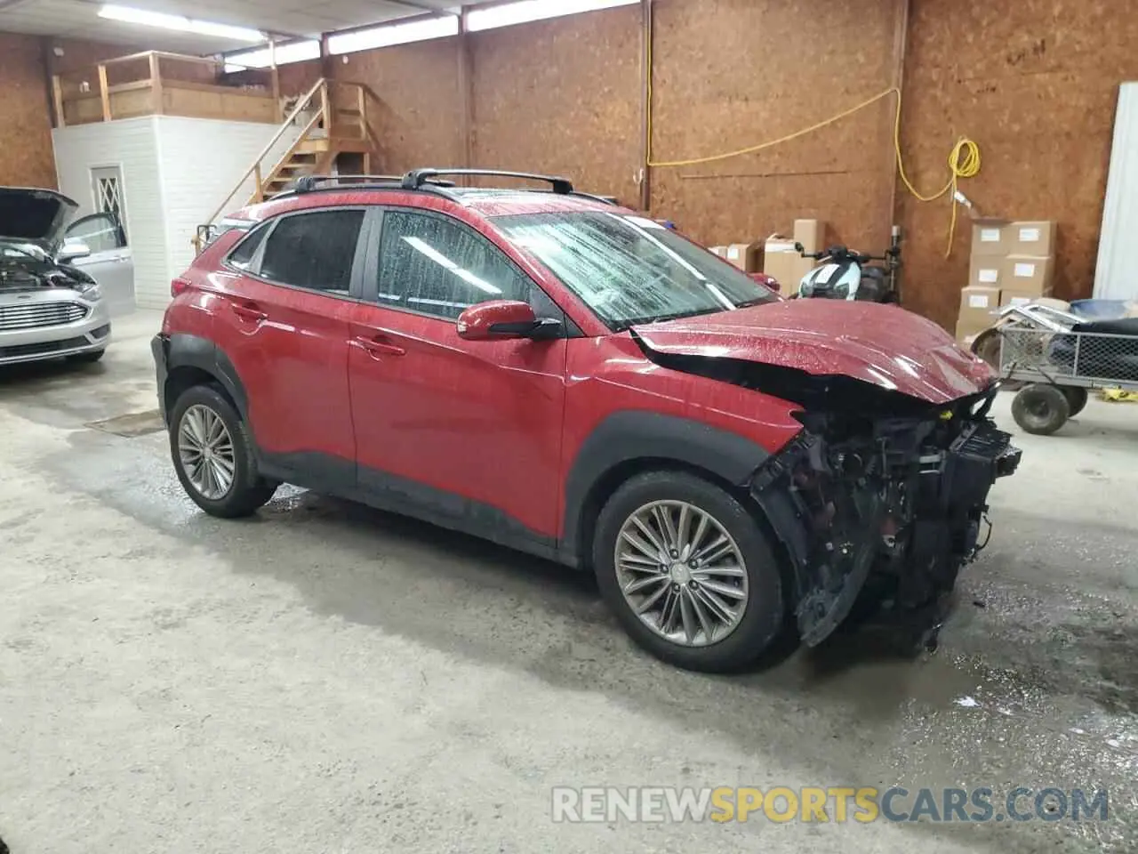 4 fotografías del automóvil dañado KM8K6CAAXLU520215 HYUNDAI KONA 2020