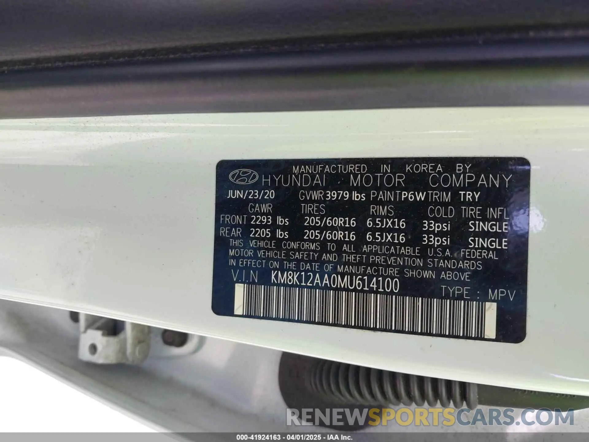 9 fotografías del automóvil dañado KM8K12AA0MU614100 HYUNDAI KONA 2021