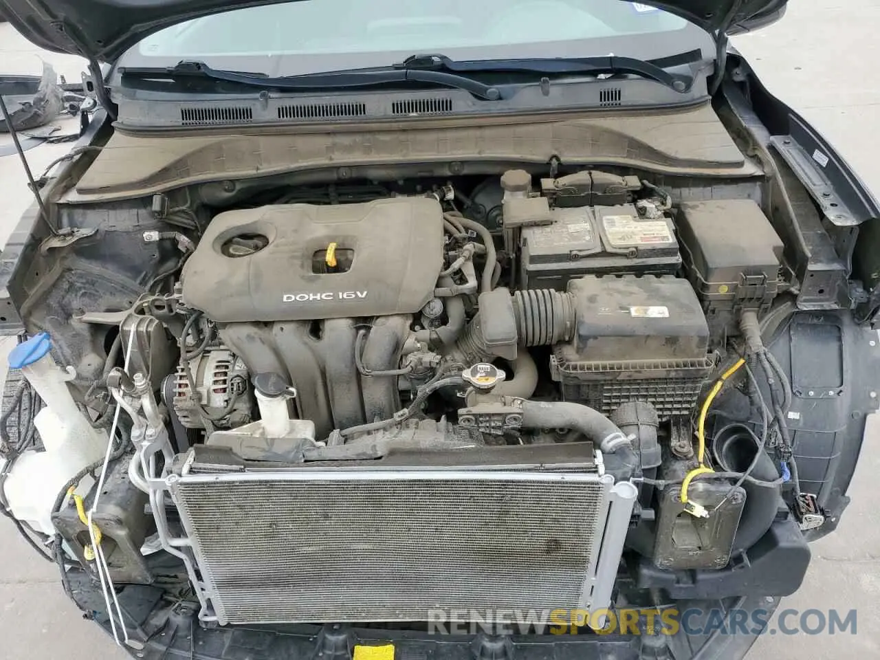 12 fotografías del automóvil dañado KM8K12AA0MU641118 HYUNDAI KONA 2021