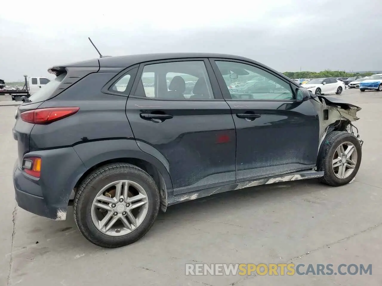3 fotografías del automóvil dañado KM8K12AA0MU641118 HYUNDAI KONA 2021