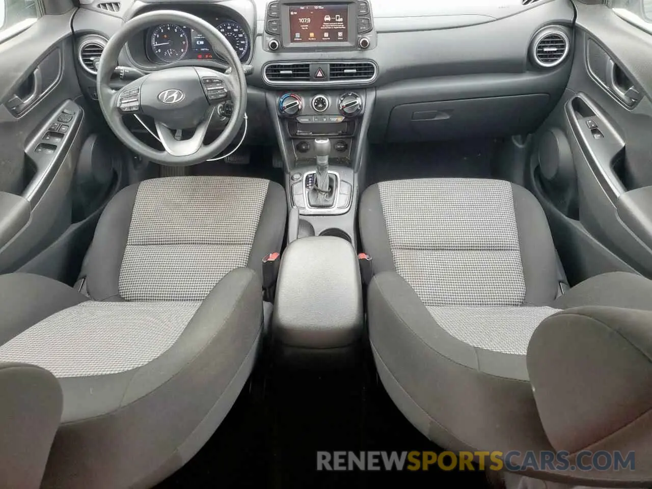 8 fotografías del automóvil dañado KM8K12AA0MU641118 HYUNDAI KONA 2021