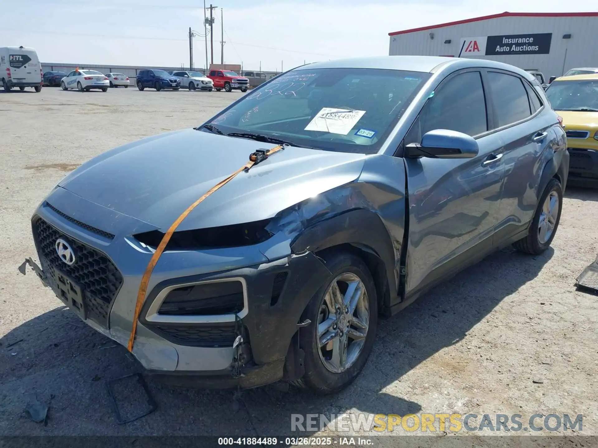 2 fotografías del automóvil dañado KM8K12AA0MU646822 HYUNDAI KONA 2021