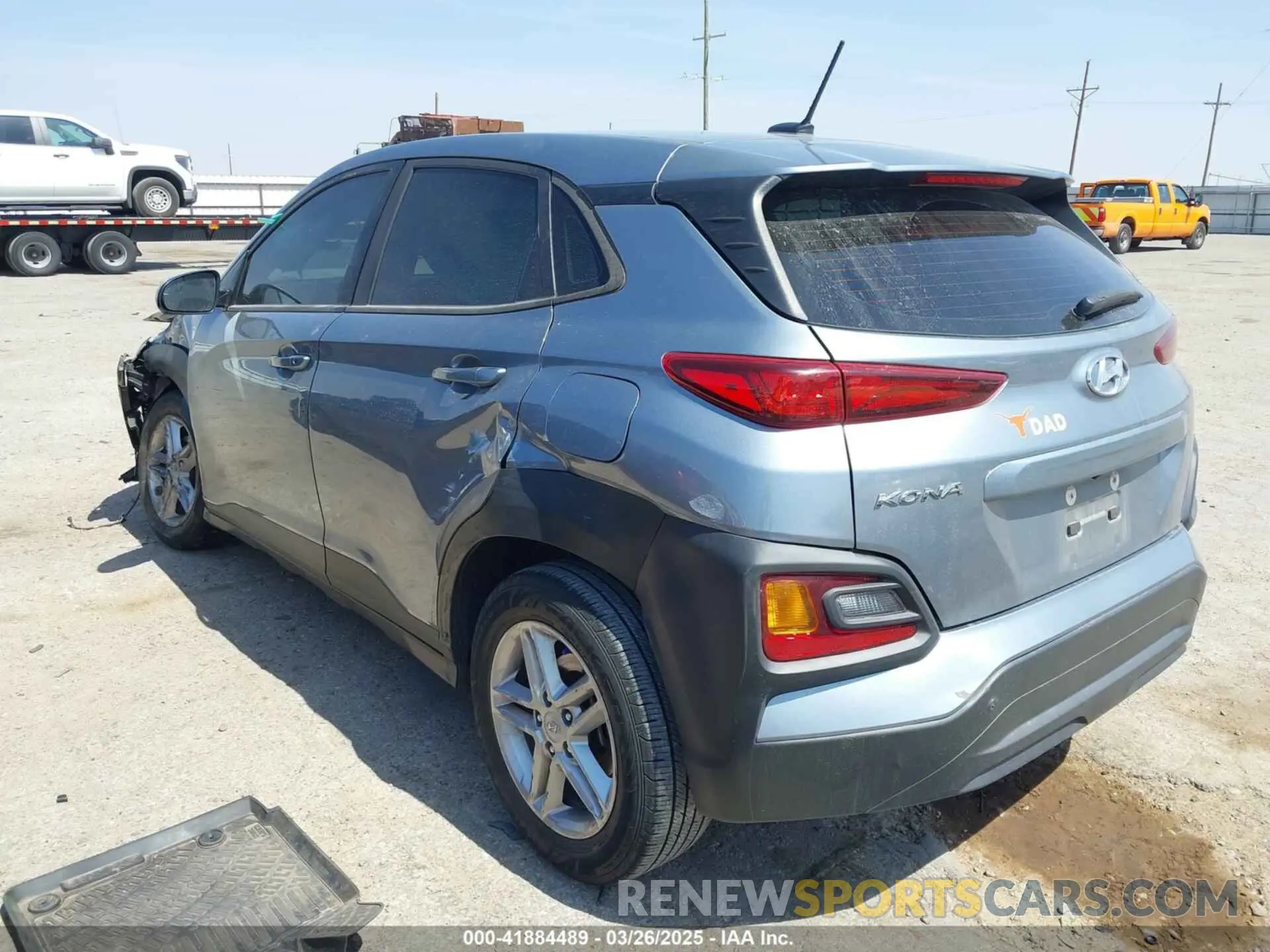 3 fotografías del automóvil dañado KM8K12AA0MU646822 HYUNDAI KONA 2021