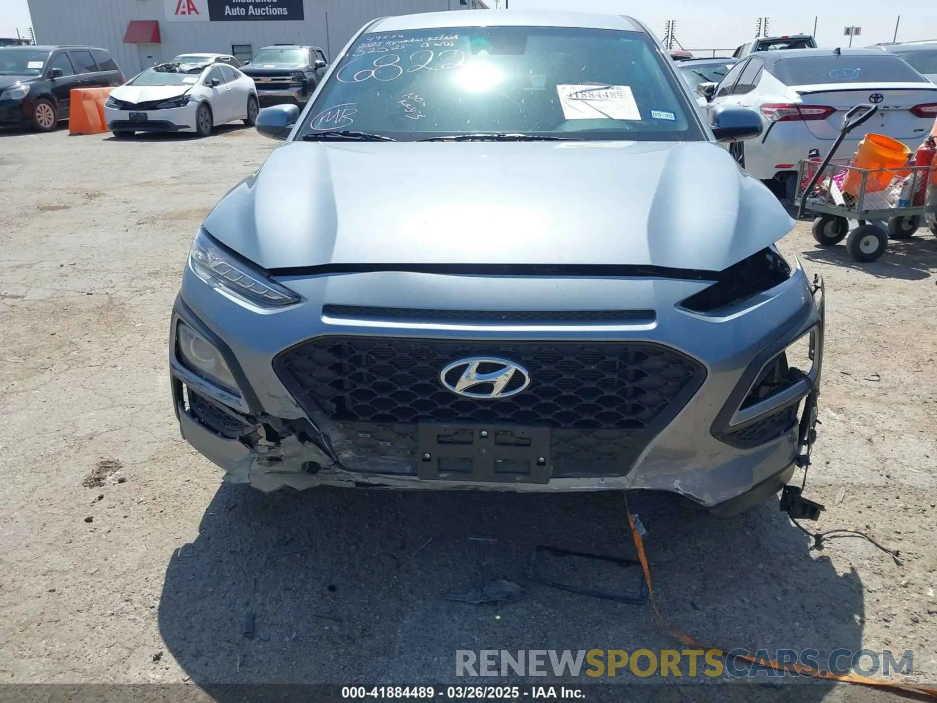 6 fotografías del automóvil dañado KM8K12AA0MU646822 HYUNDAI KONA 2021
