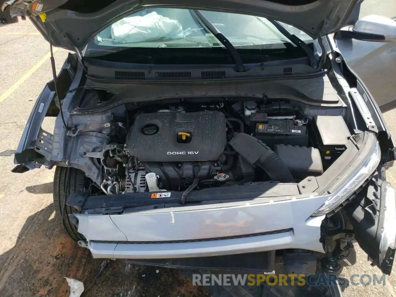 12 fotografías del automóvil dañado KM8K12AA0MU663698 HYUNDAI KONA 2021