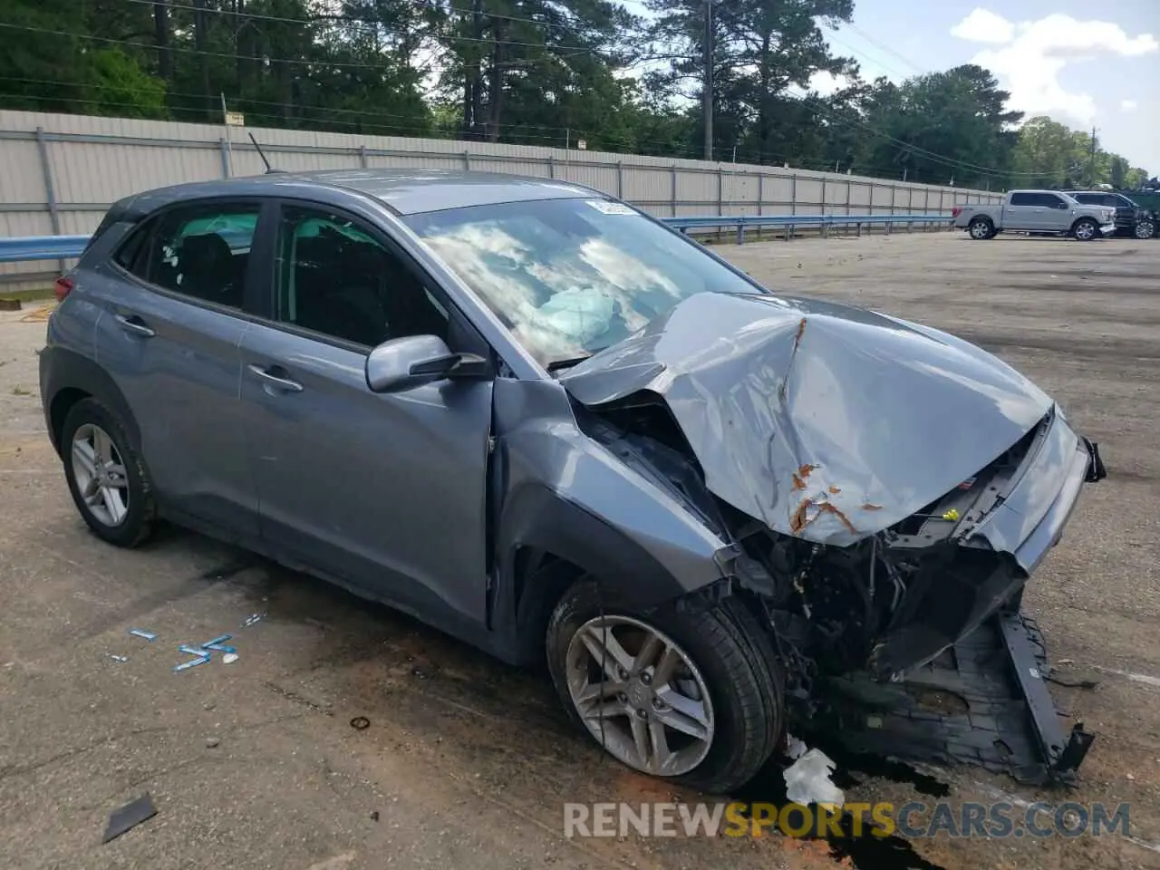 4 fotografías del automóvil dañado KM8K12AA0MU663698 HYUNDAI KONA 2021