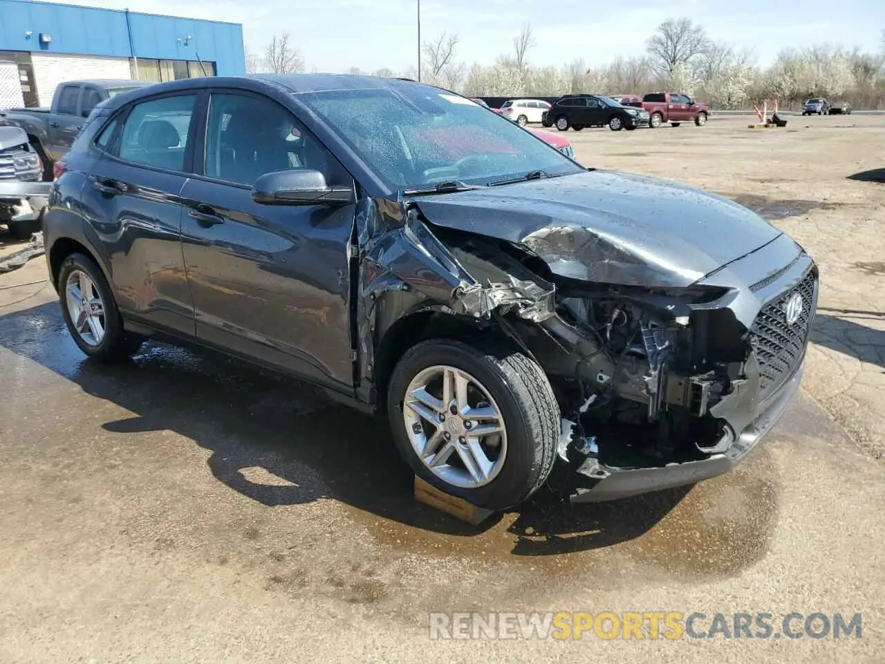 4 fotografías del automóvil dañado KM8K12AA0MU676306 HYUNDAI KONA 2021