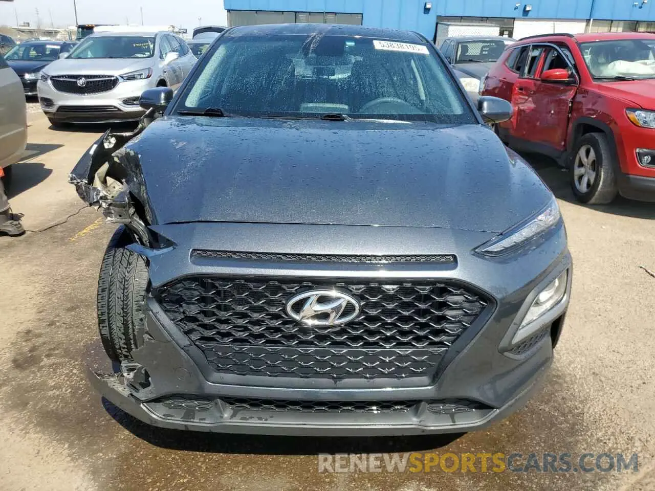 5 fotografías del automóvil dañado KM8K12AA0MU676306 HYUNDAI KONA 2021