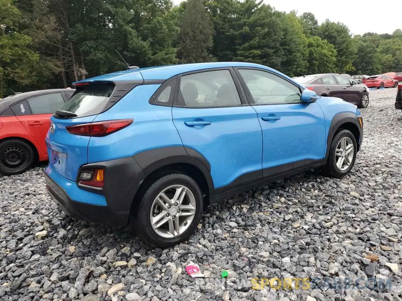 3 fotografías del automóvil dañado KM8K12AA2MU638754 HYUNDAI KONA 2021