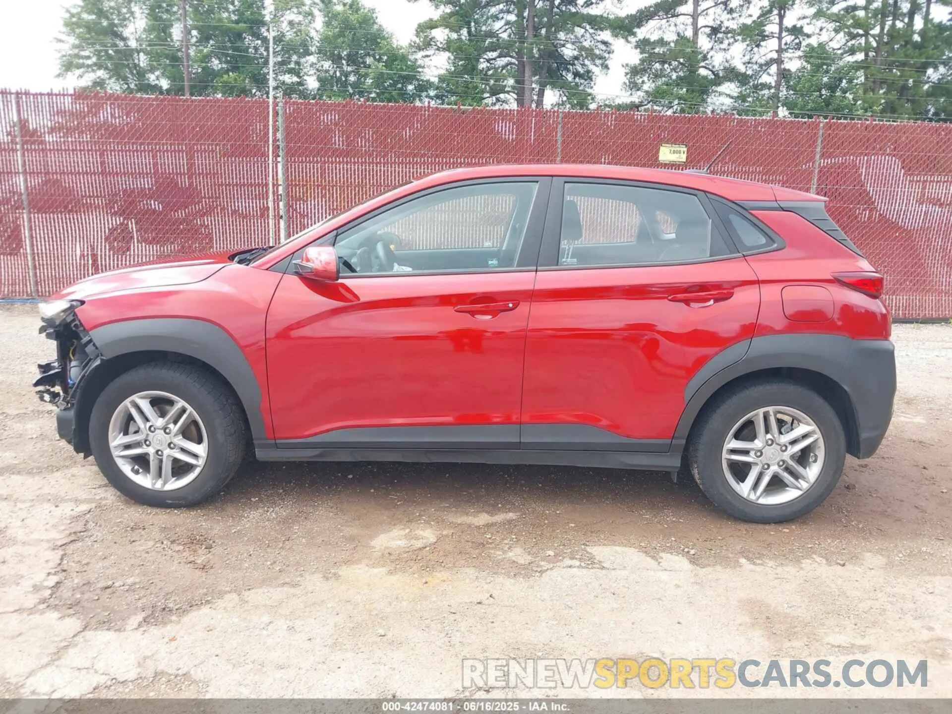 15 fotografías del automóvil dañado KM8K12AA2MU644148 HYUNDAI KONA 2021