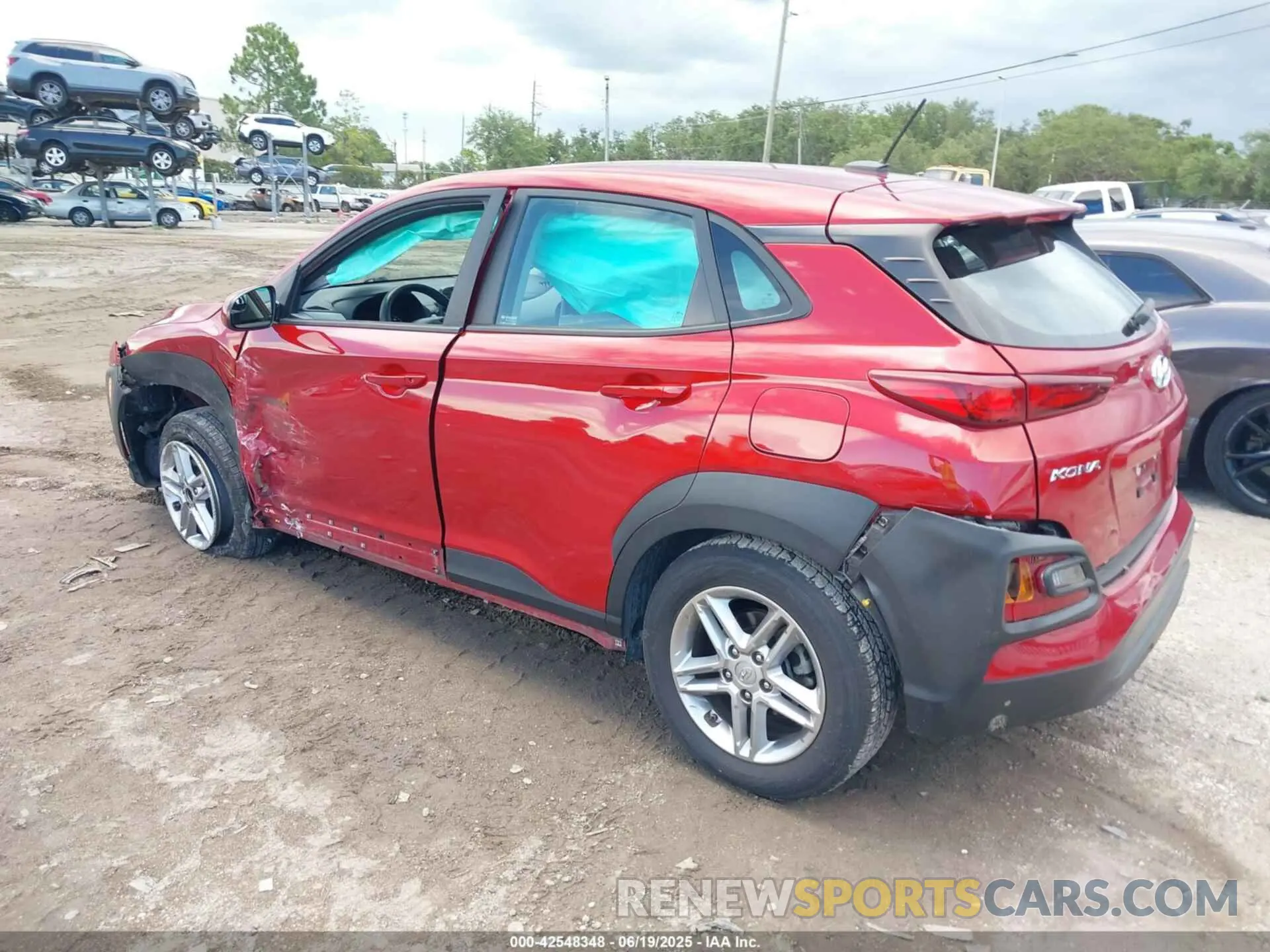 3 fotografías del automóvil dañado KM8K12AA2MU645154 HYUNDAI KONA 2021