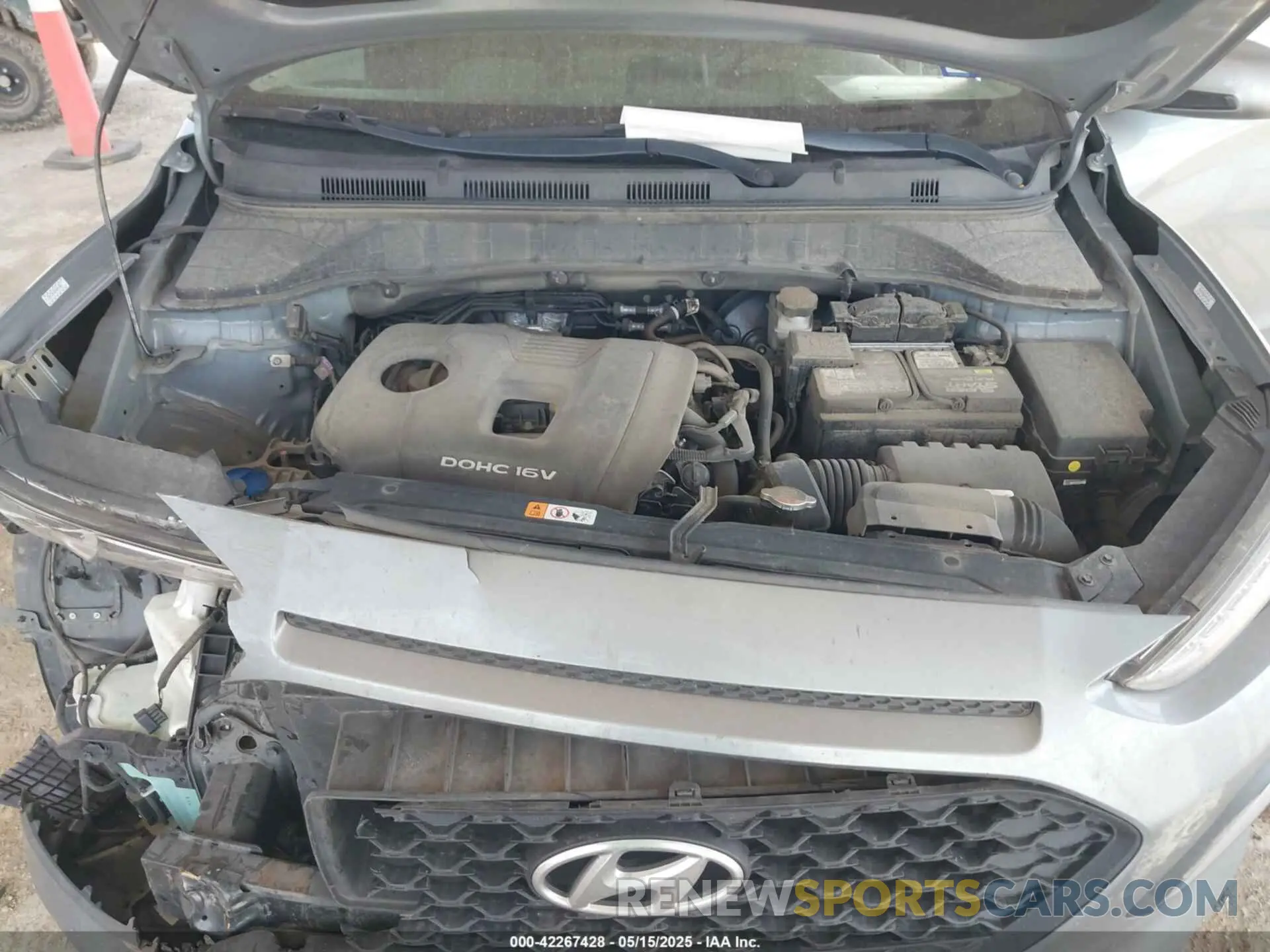 10 fotografías del automóvil dañado KM8K12AA3MU611563 HYUNDAI KONA 2021