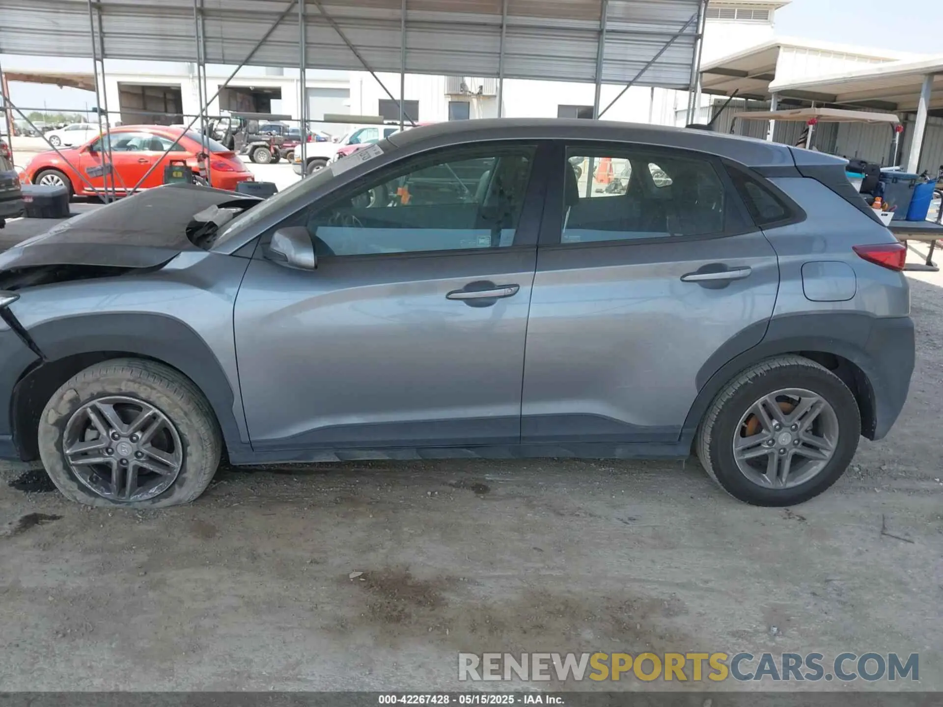 15 fotografías del automóvil dañado KM8K12AA3MU611563 HYUNDAI KONA 2021
