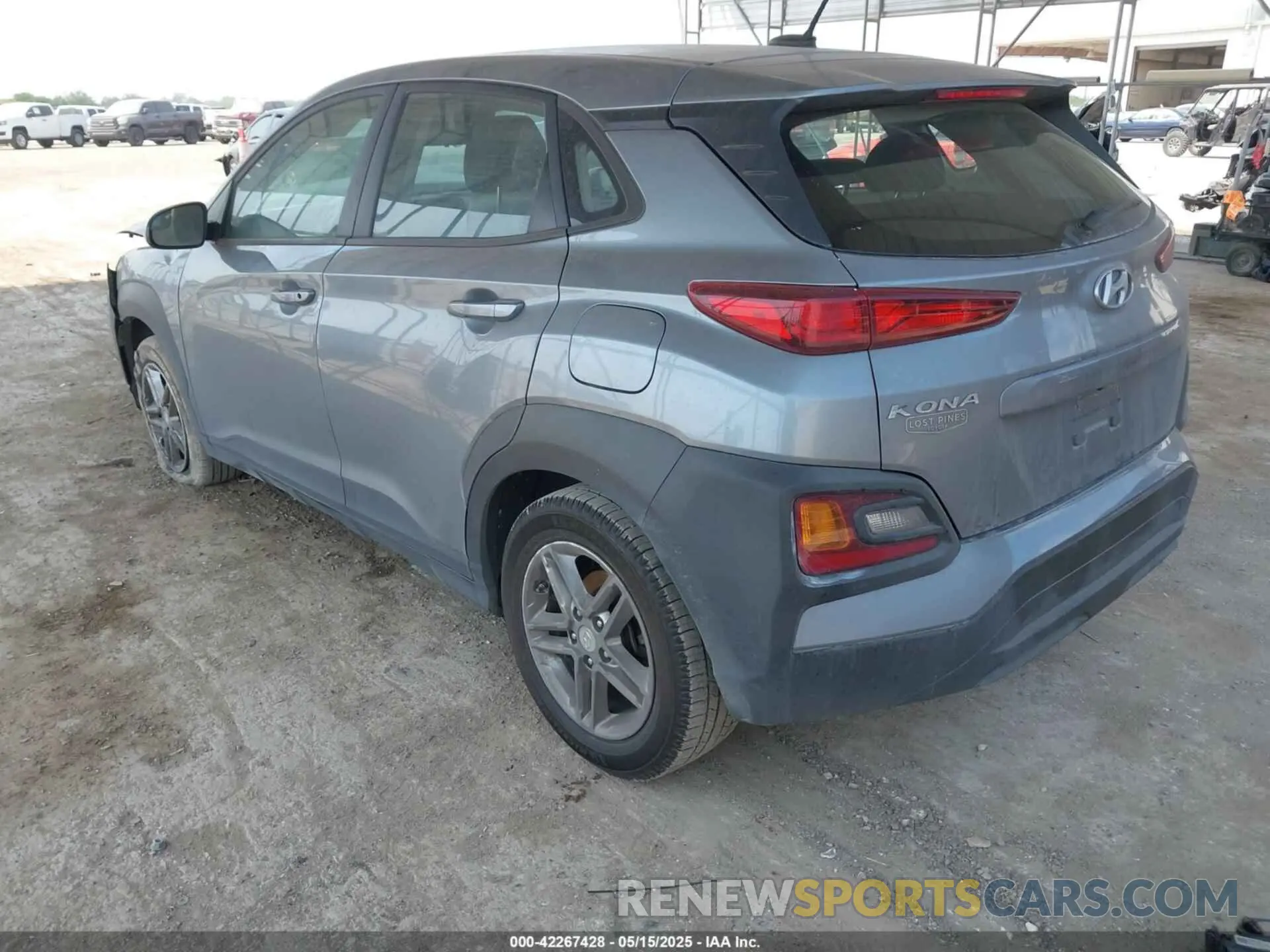 3 fotografías del automóvil dañado KM8K12AA3MU611563 HYUNDAI KONA 2021