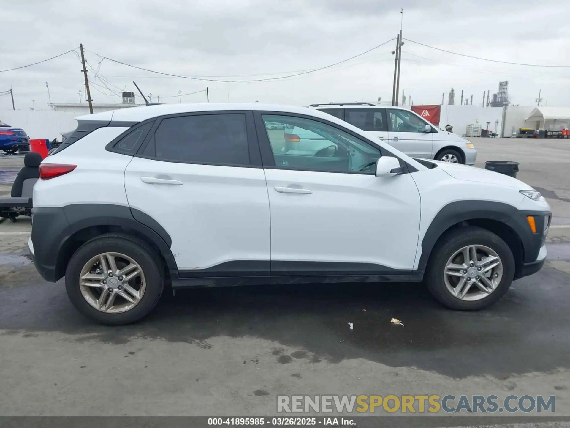 14 fotografías del automóvil dañado KM8K12AA3MU692533 HYUNDAI KONA 2021