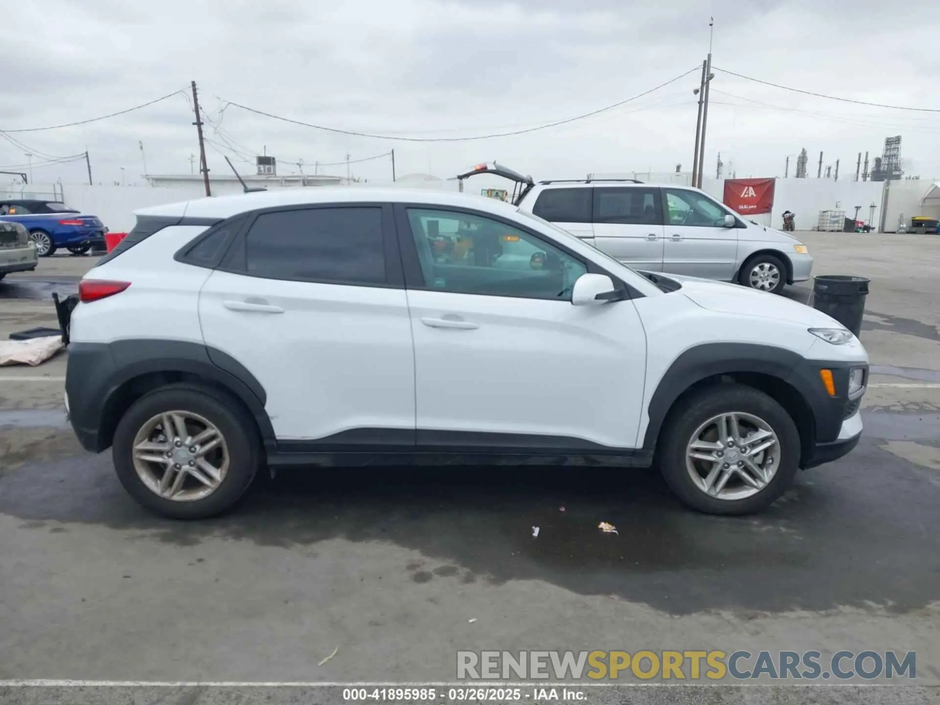 6 fotografías del automóvil dañado KM8K12AA3MU692533 HYUNDAI KONA 2021