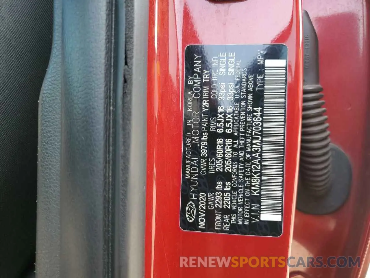 13 fotografías del automóvil dañado KM8K12AA3MU703644 HYUNDAI KONA 2021