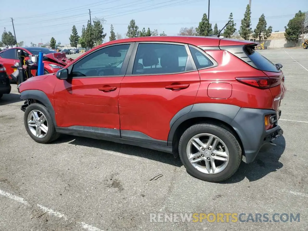 2 fotografías del automóvil dañado KM8K12AA3MU703644 HYUNDAI KONA 2021