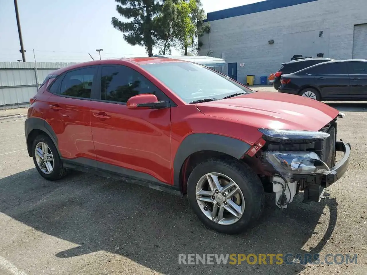 4 fotografías del automóvil dañado KM8K12AA3MU703644 HYUNDAI KONA 2021