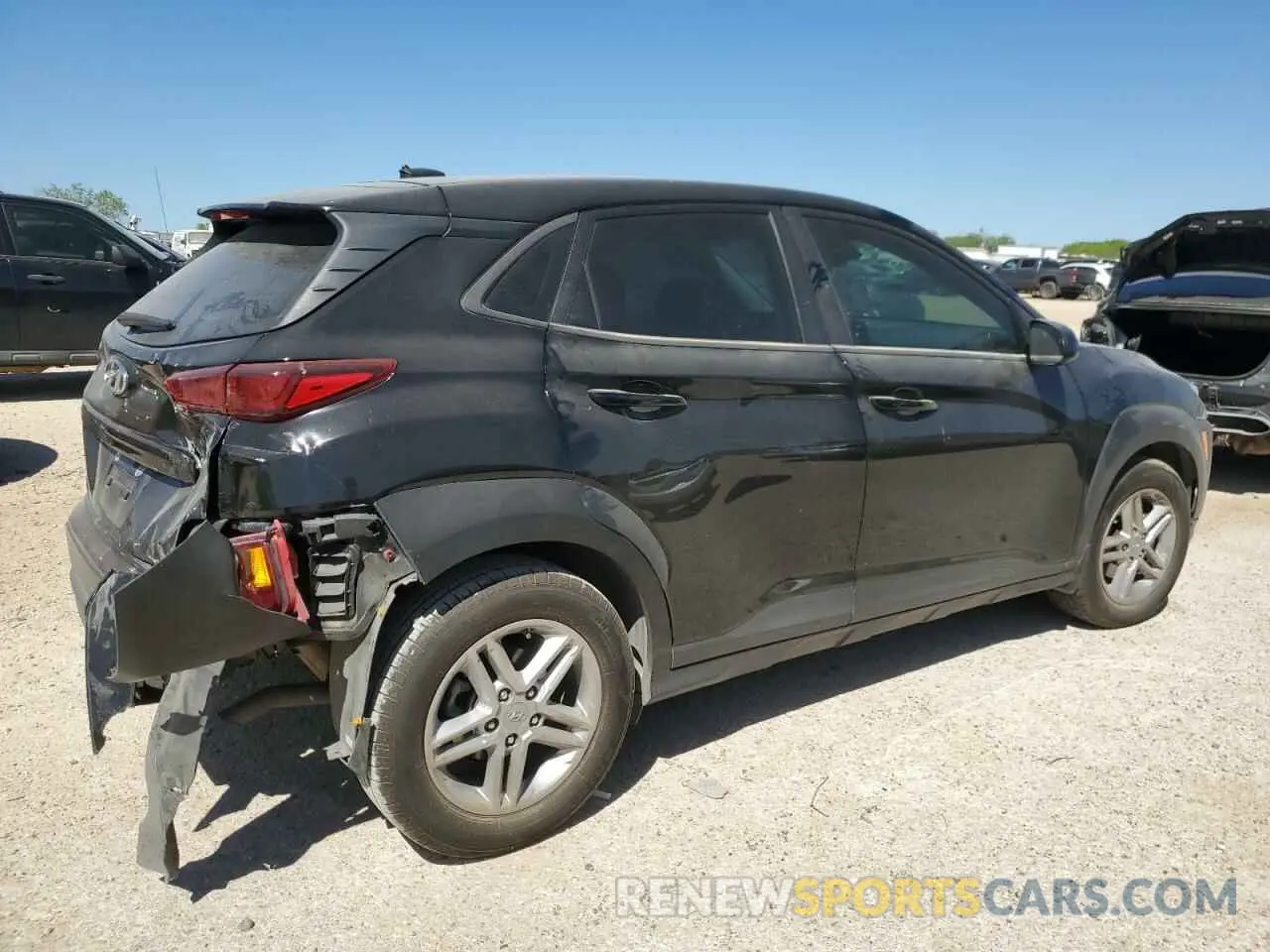3 fotografías del automóvil dañado KM8K12AA6MU647750 HYUNDAI KONA 2021