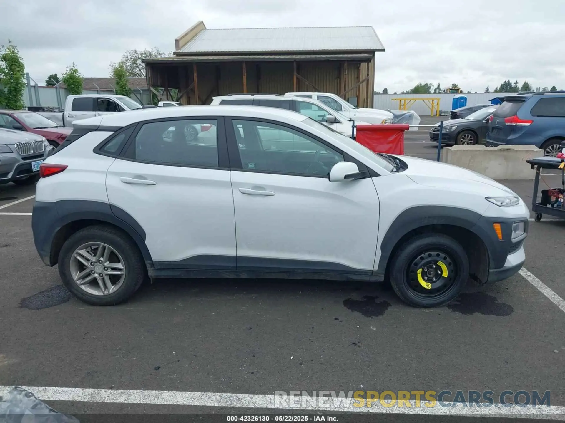 14 fotografías del automóvil dañado KM8K12AA7MU609122 HYUNDAI KONA 2021