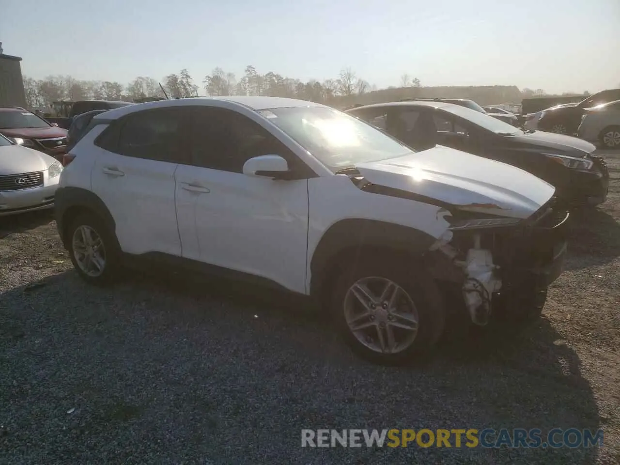 4 fotografías del automóvil dañado KM8K12AA7MU648499 HYUNDAI KONA 2021