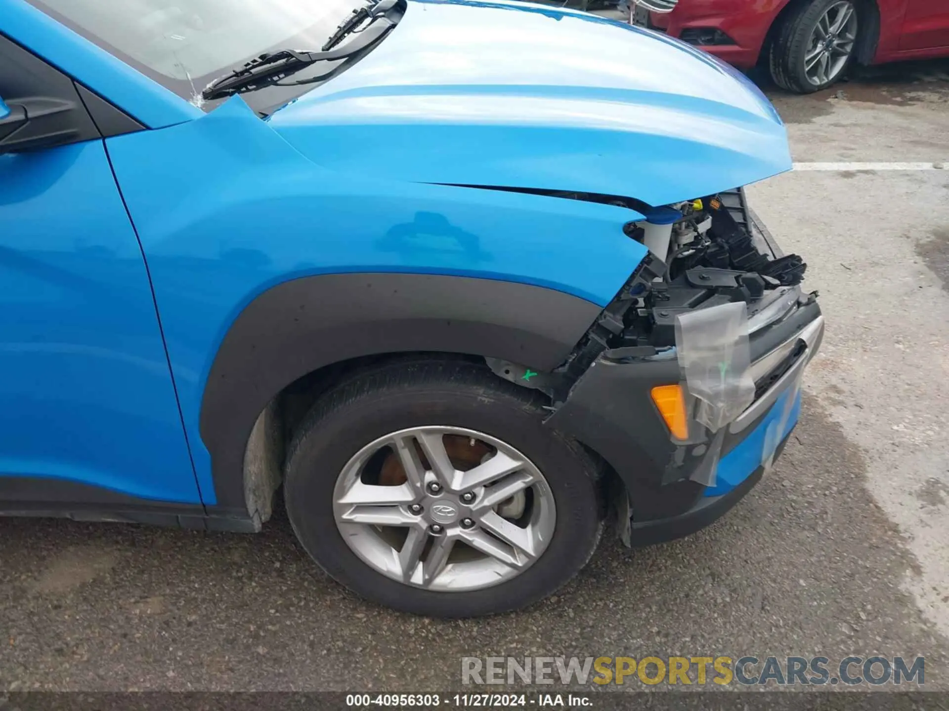 19 fotografías del automóvil dañado KM8K12AA8MU613325 HYUNDAI KONA 2021