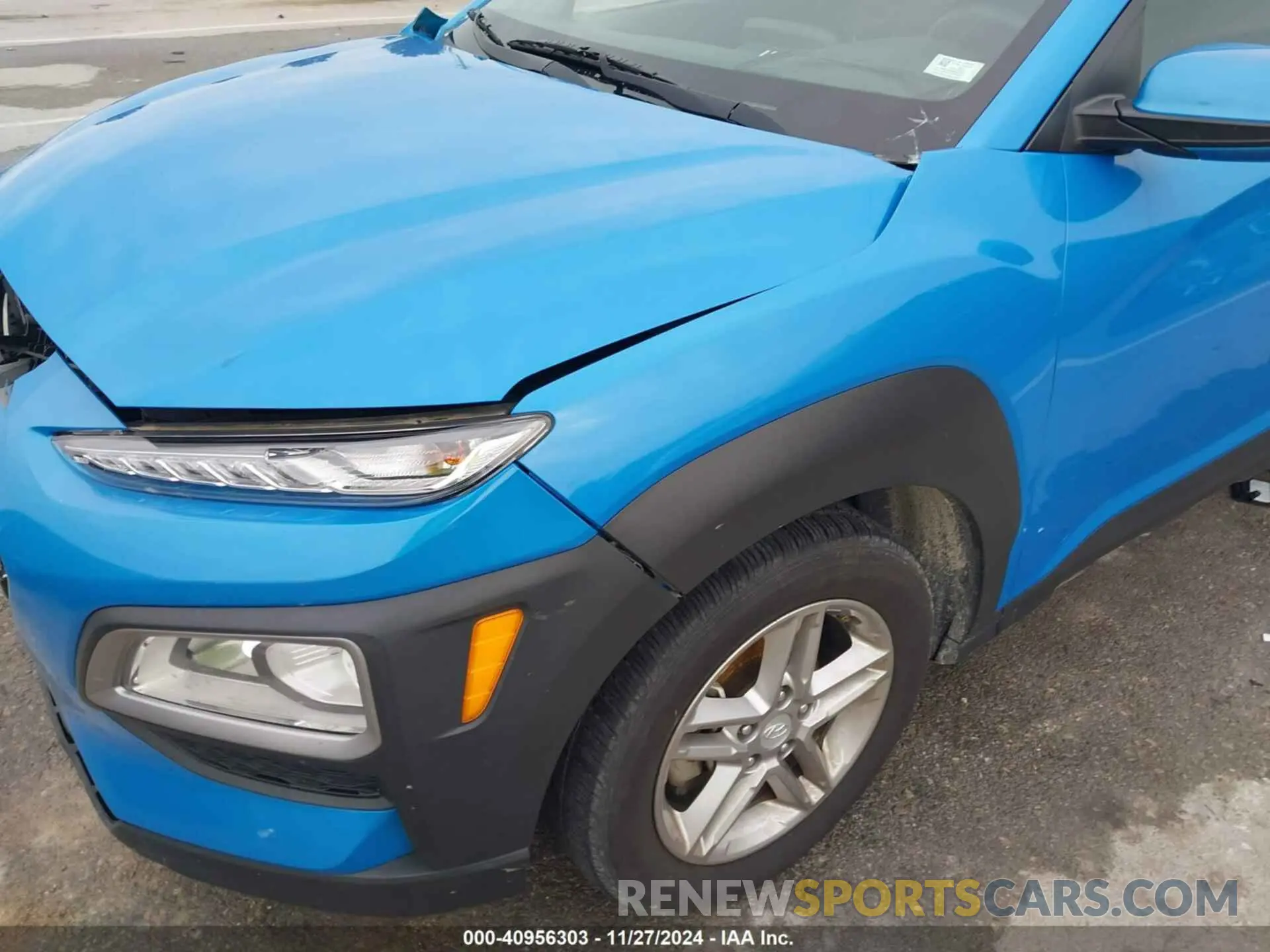 20 fotografías del automóvil dañado KM8K12AA8MU613325 HYUNDAI KONA 2021