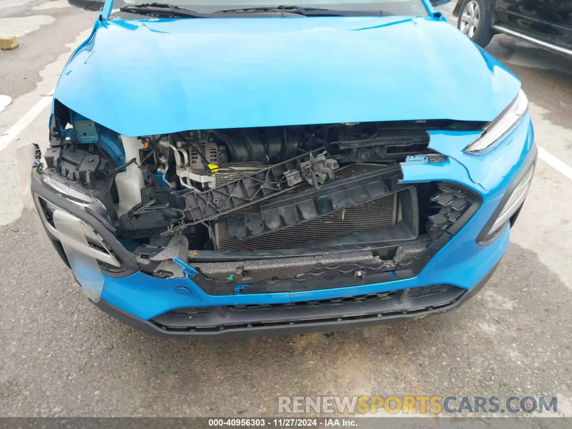 6 fotografías del automóvil dañado KM8K12AA8MU613325 HYUNDAI KONA 2021