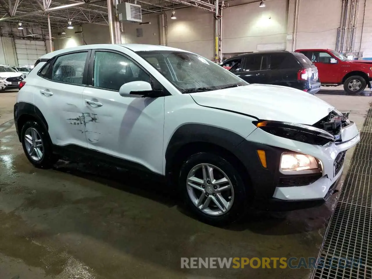 4 fotografías del automóvil dañado KM8K12AA9MU613138 HYUNDAI KONA 2021